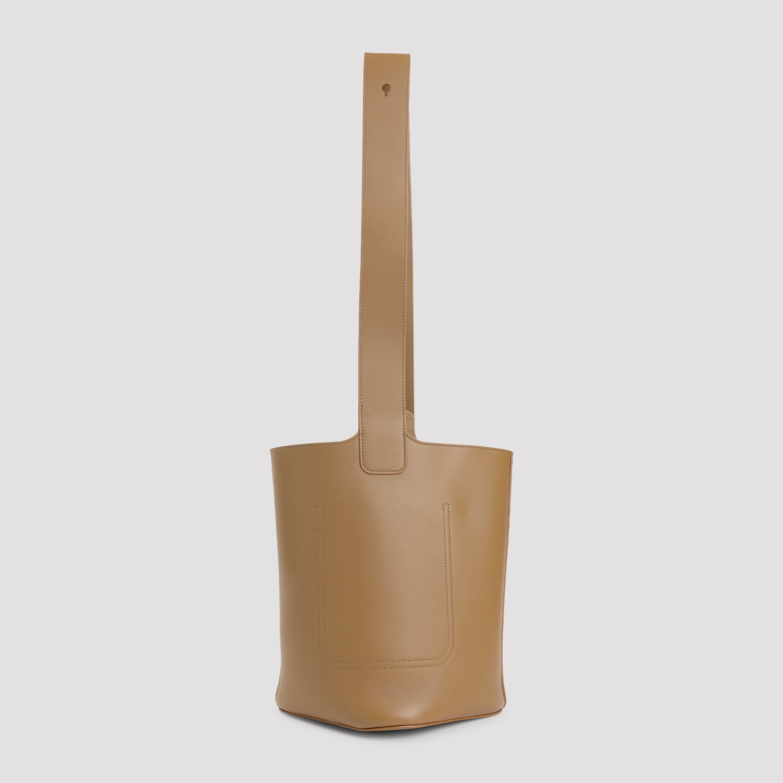 Loewe Pebble Bucket Medium Shoulder Bag In Brown
