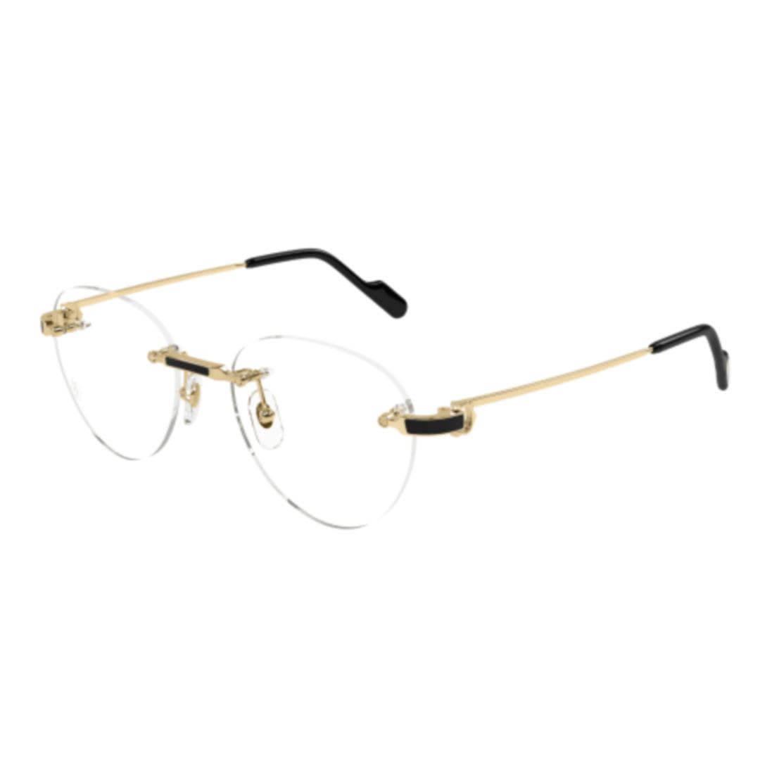 Shop Cartier Ct0517o001 Gold Gold Transparent