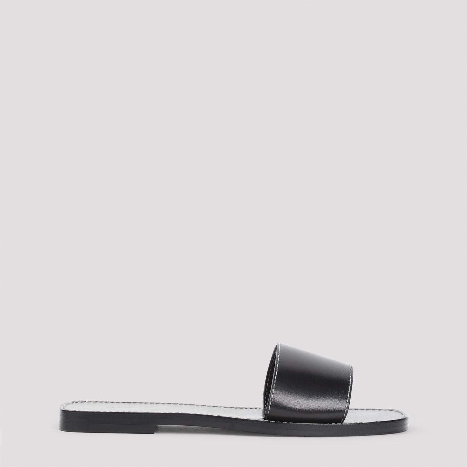 Shop The Row Link Sandals In Blk Black