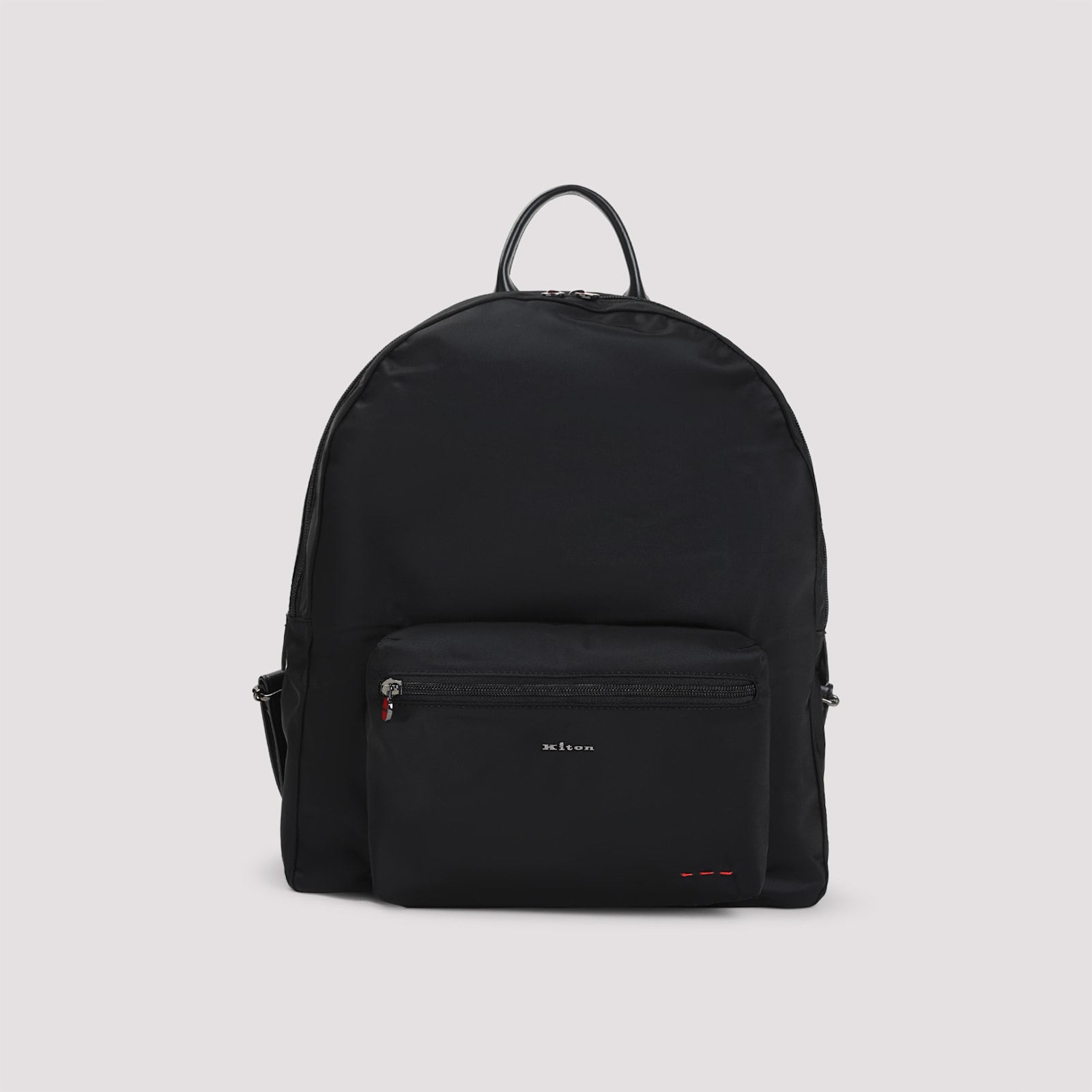 Kiton Polyamide Backpack In Black