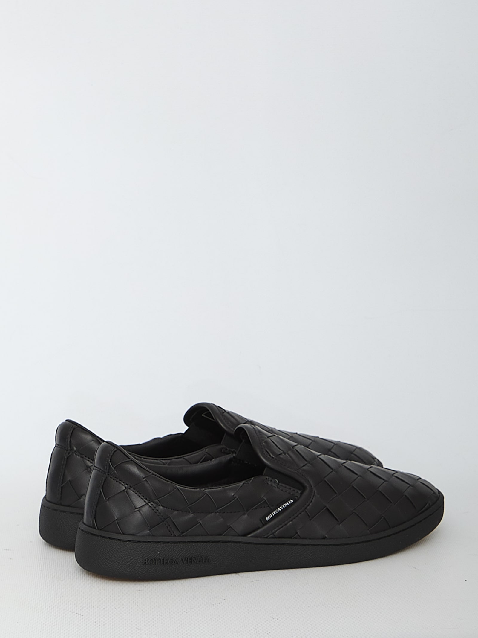 Shop Bottega Veneta Sawyer Sneakers In Black