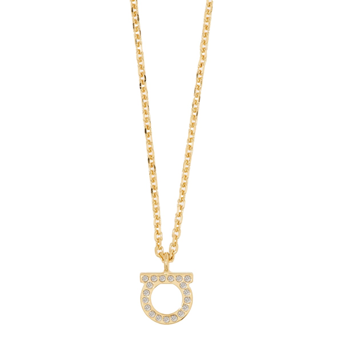 Ferragamo Gancini Necklace In Gold