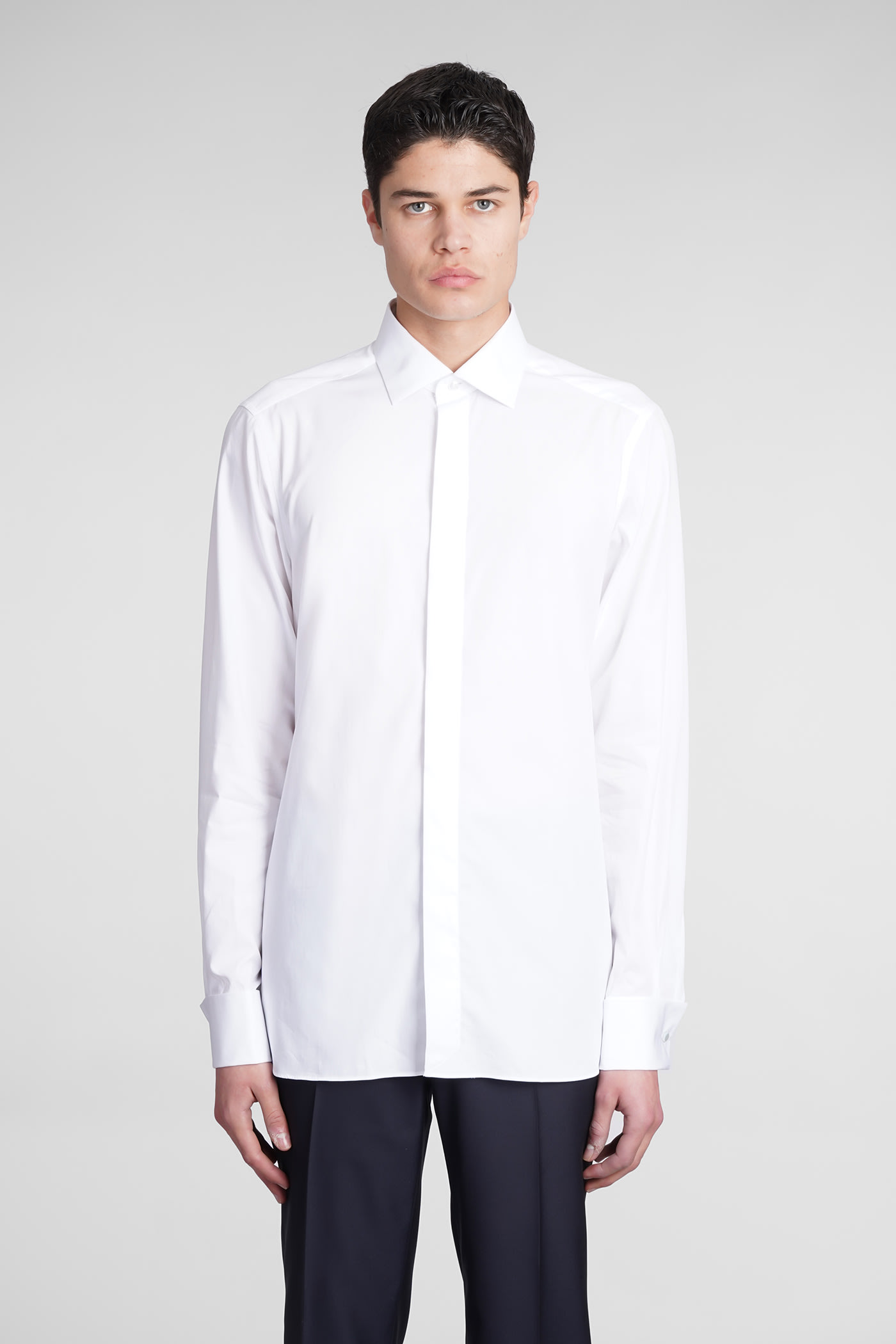 Ermenegildo Zegna Shirt In White Cotton