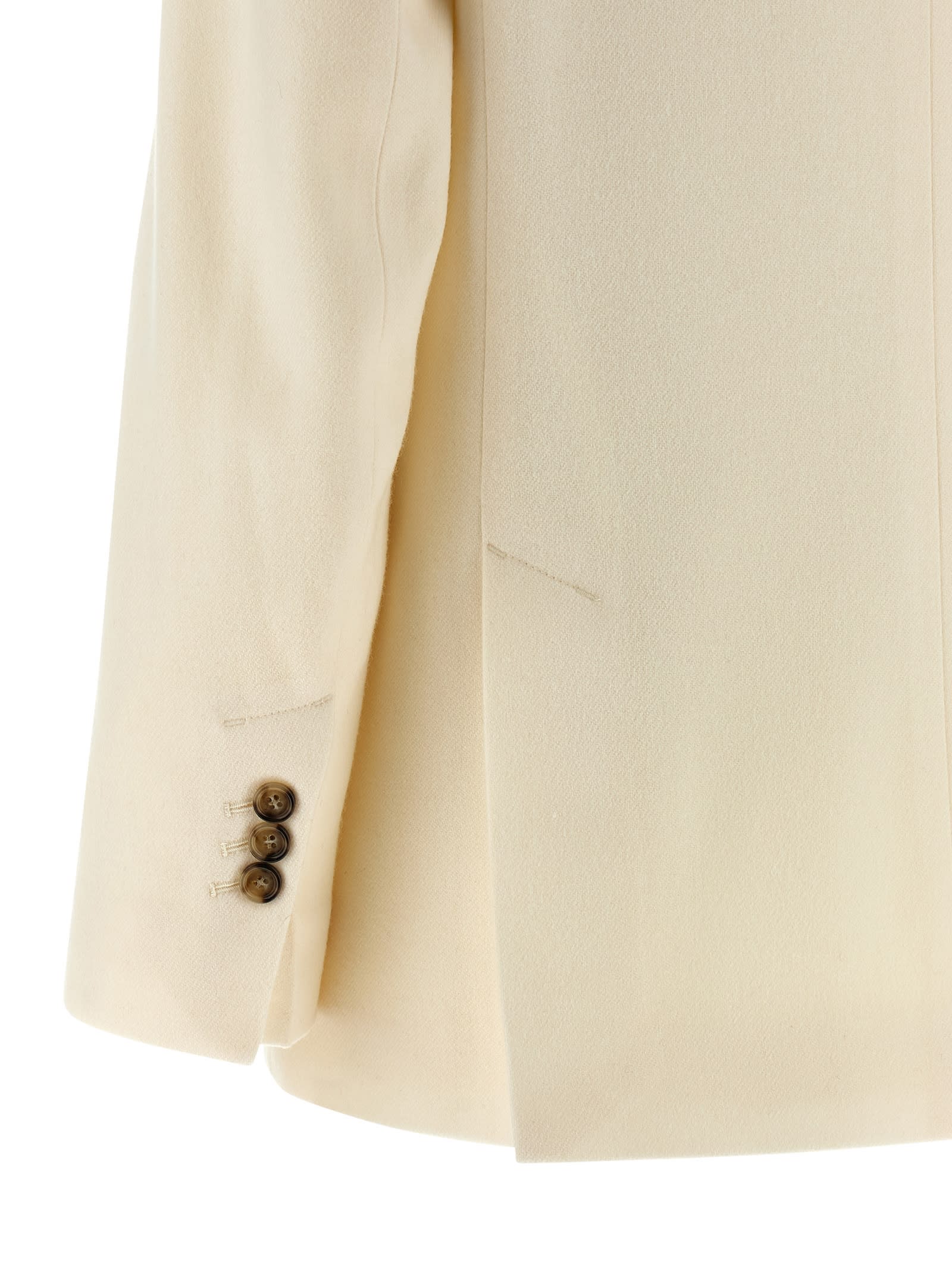 Ami Alexandre Mattiussi Ami Paris Wool Blazer In Neutral