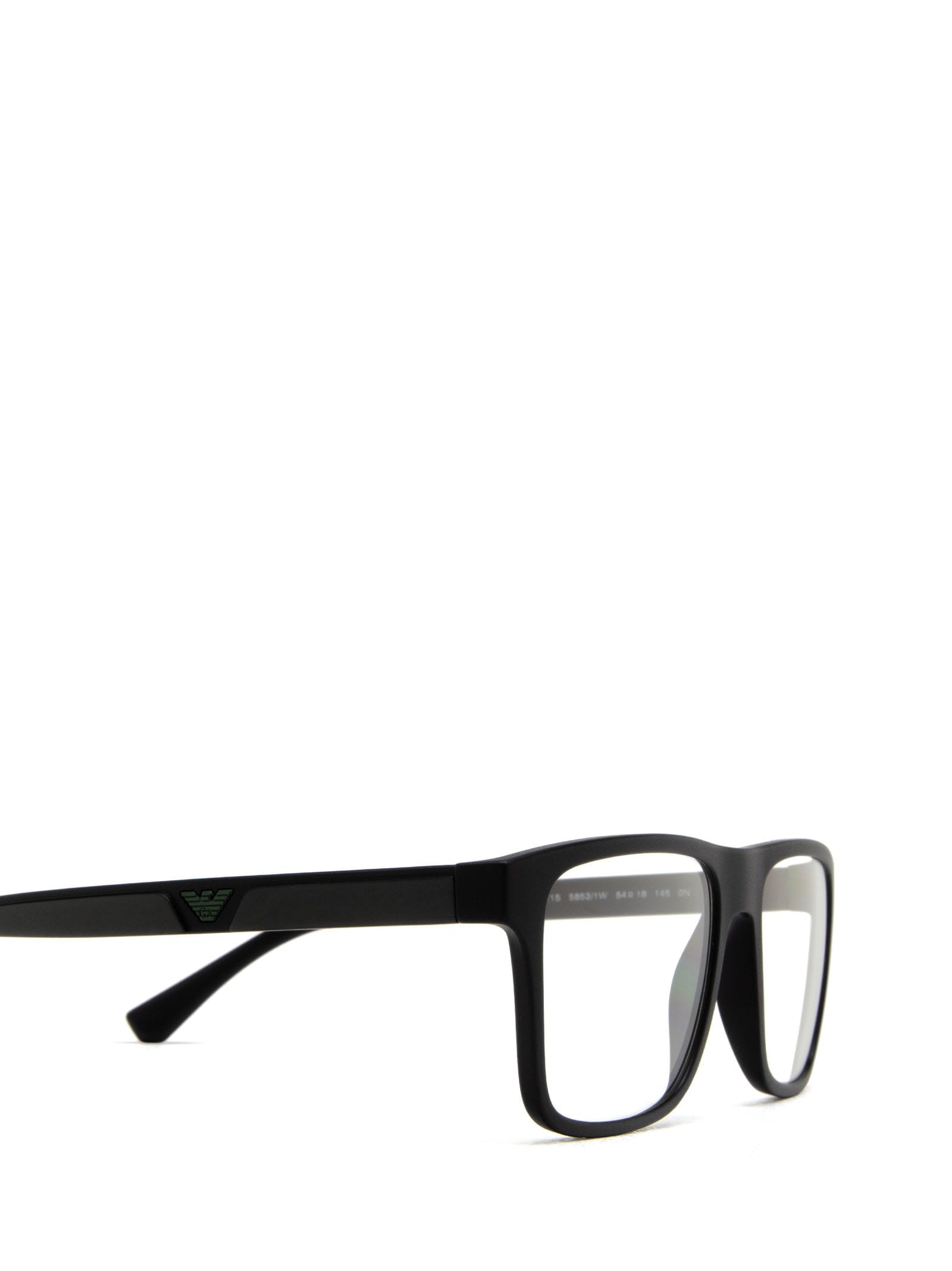 Emporio Armani Inverted Trapezoidal Full-frame Glasses In 50011w