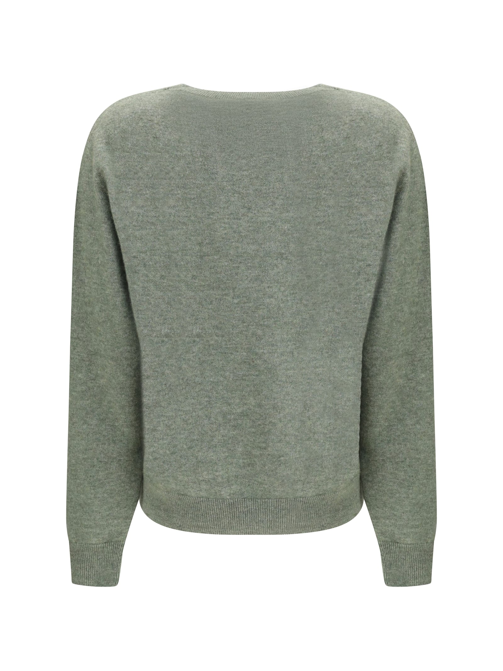 The Row Lorynna Cashmere Crewneck Sweater In Green