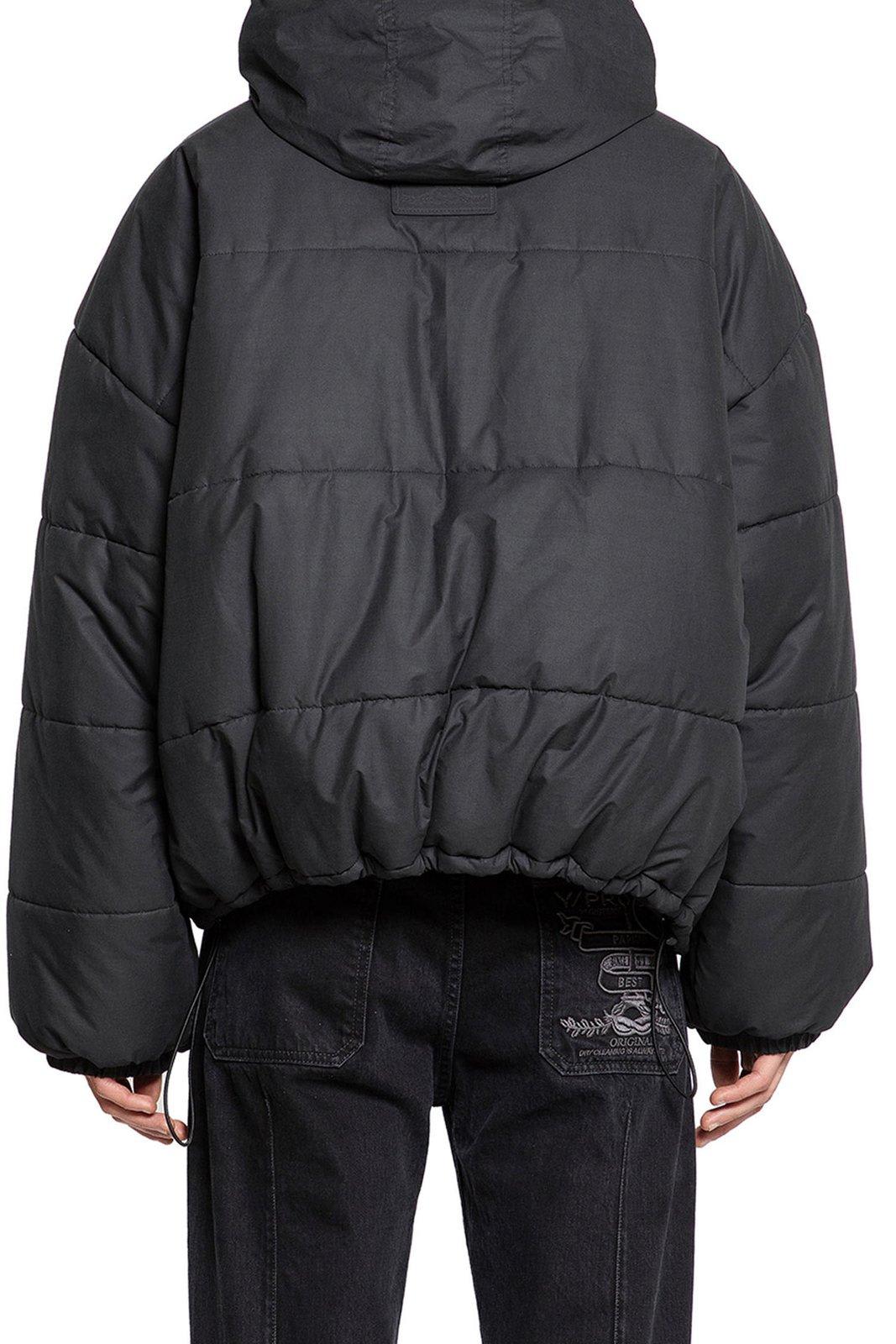 Shop Y/project Logo Patch Puffer Jacket In Black