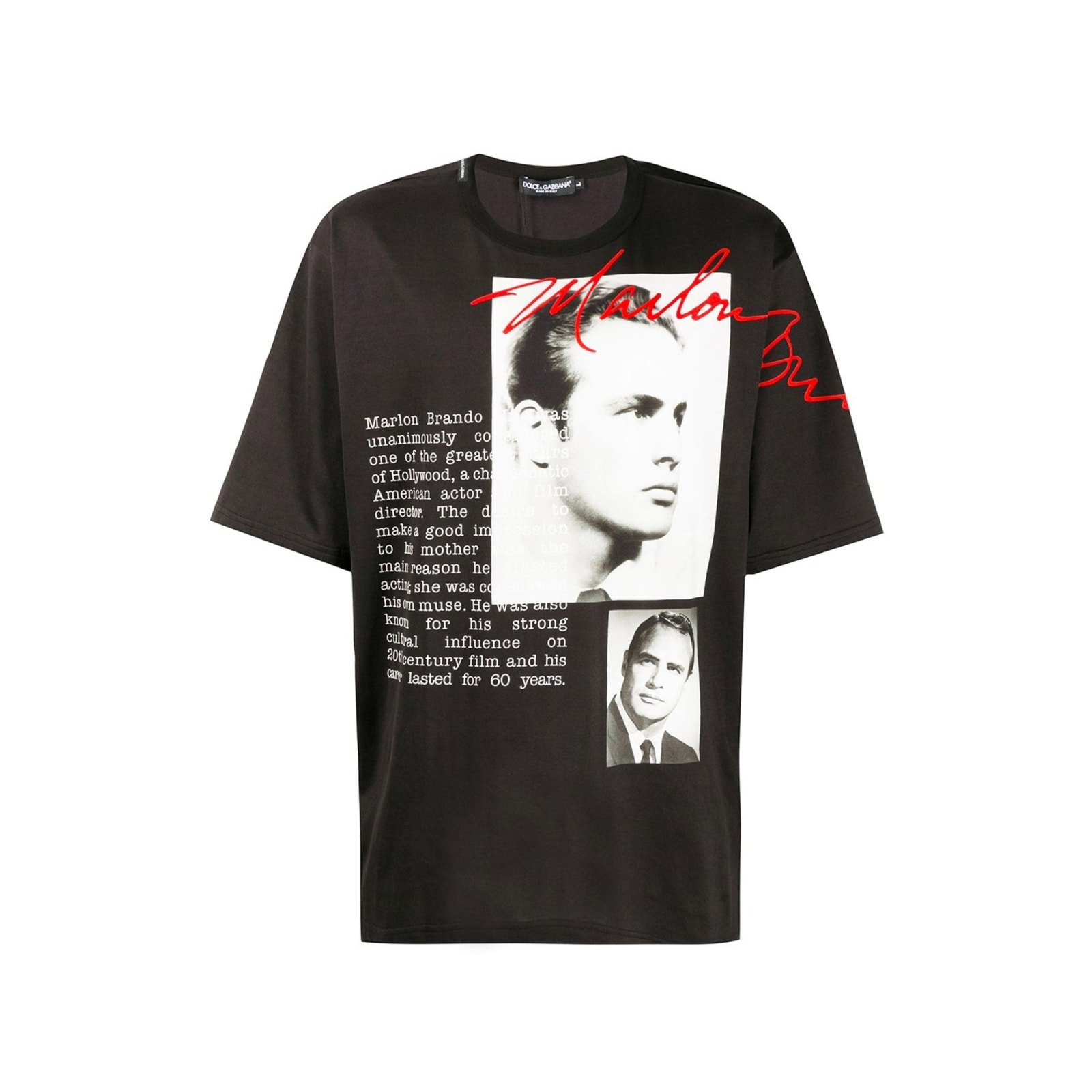 Shop Dolce & Gabbana Cotton T-shirt In Black