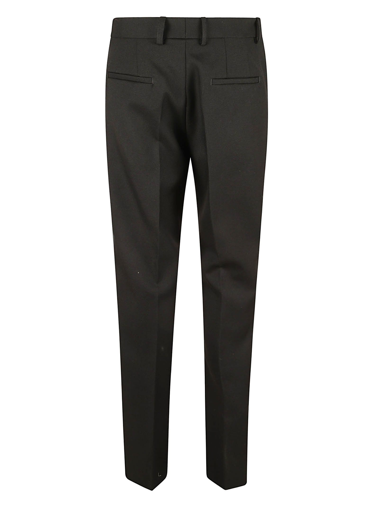 Shop Jil Sander Concealed Trousers In Black