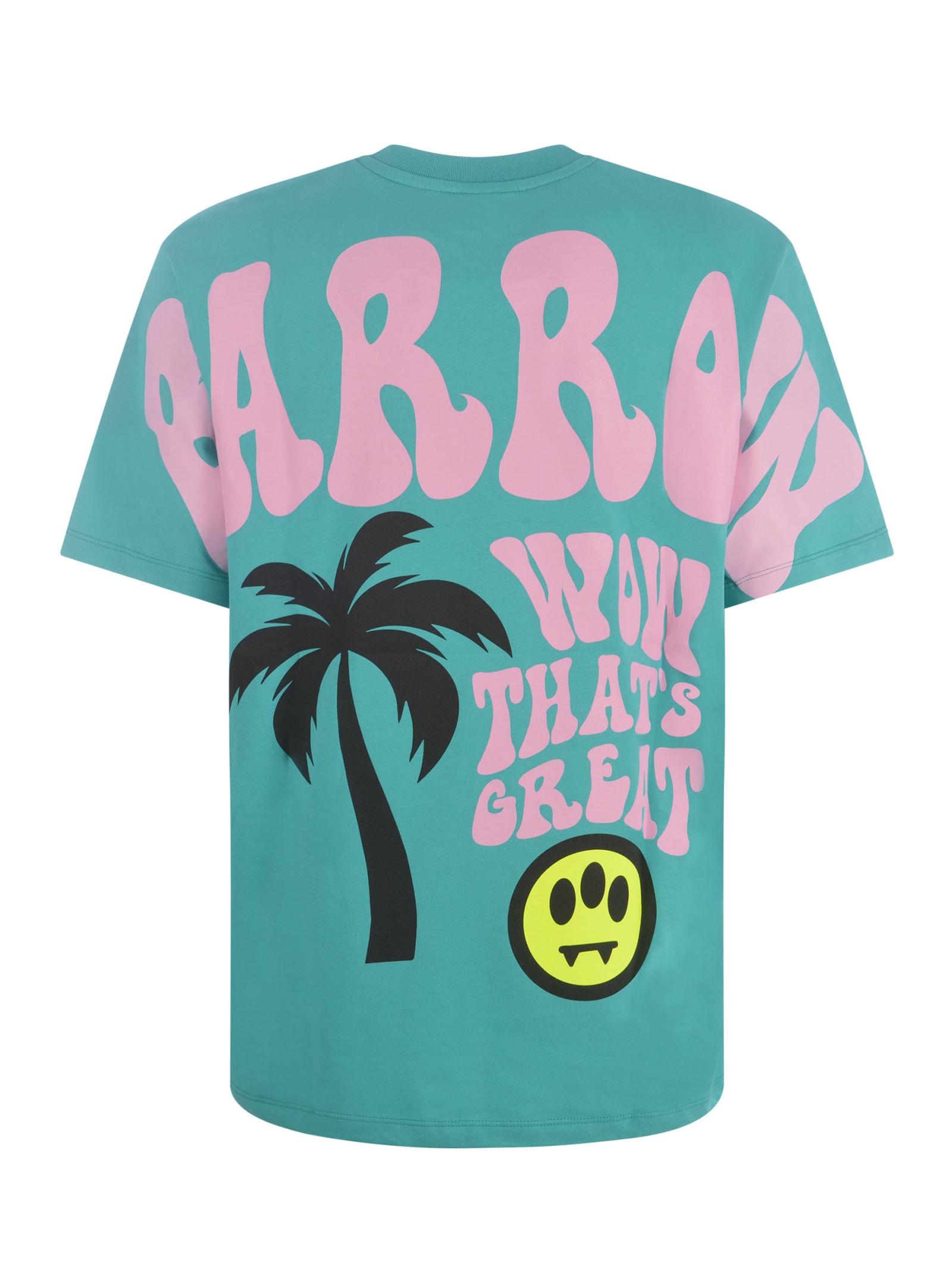 Shop Barrow T-shirt  In Cotton In Verde Acqua