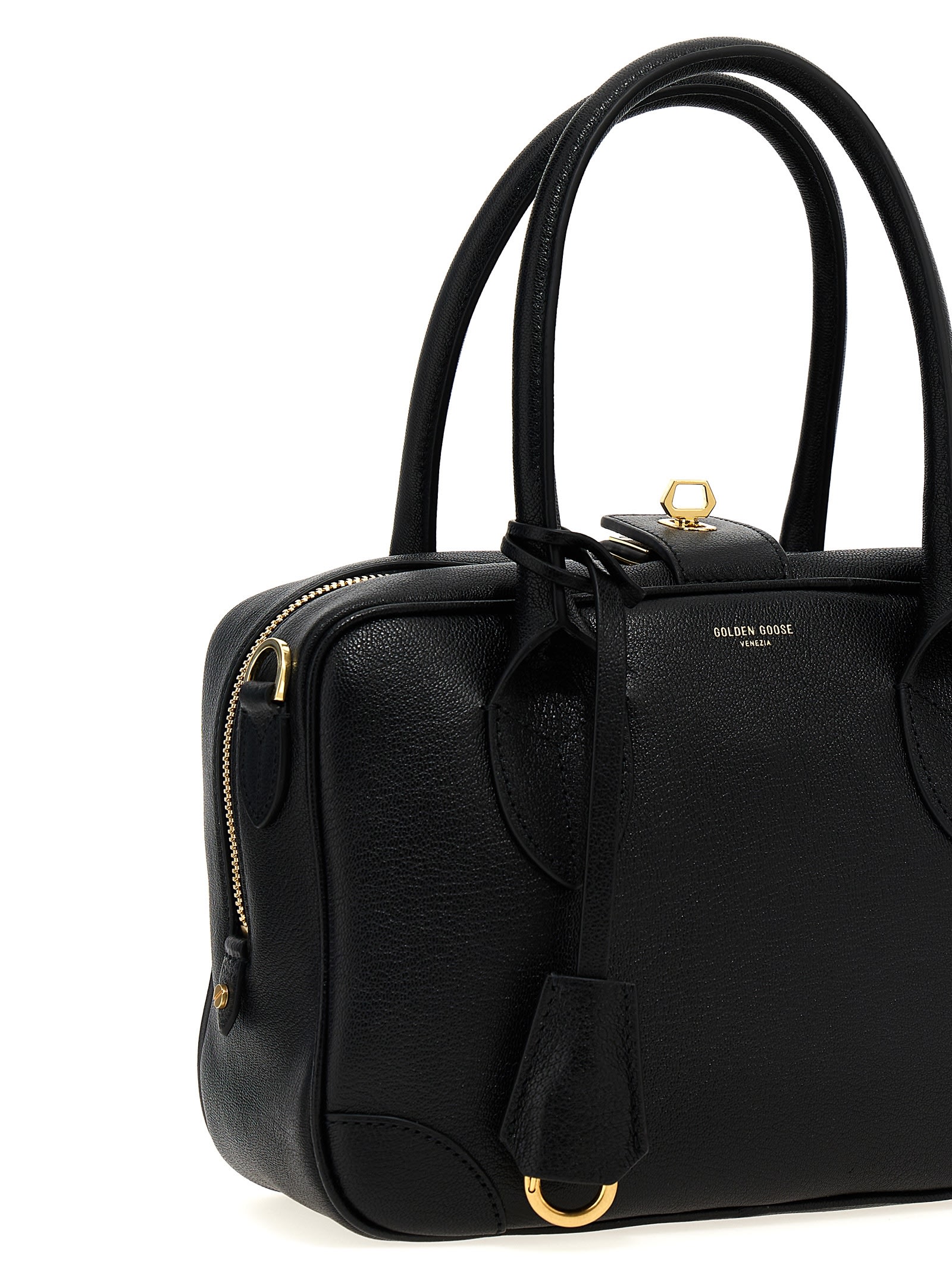 Shop Golden Goose Vita Handbag In Black