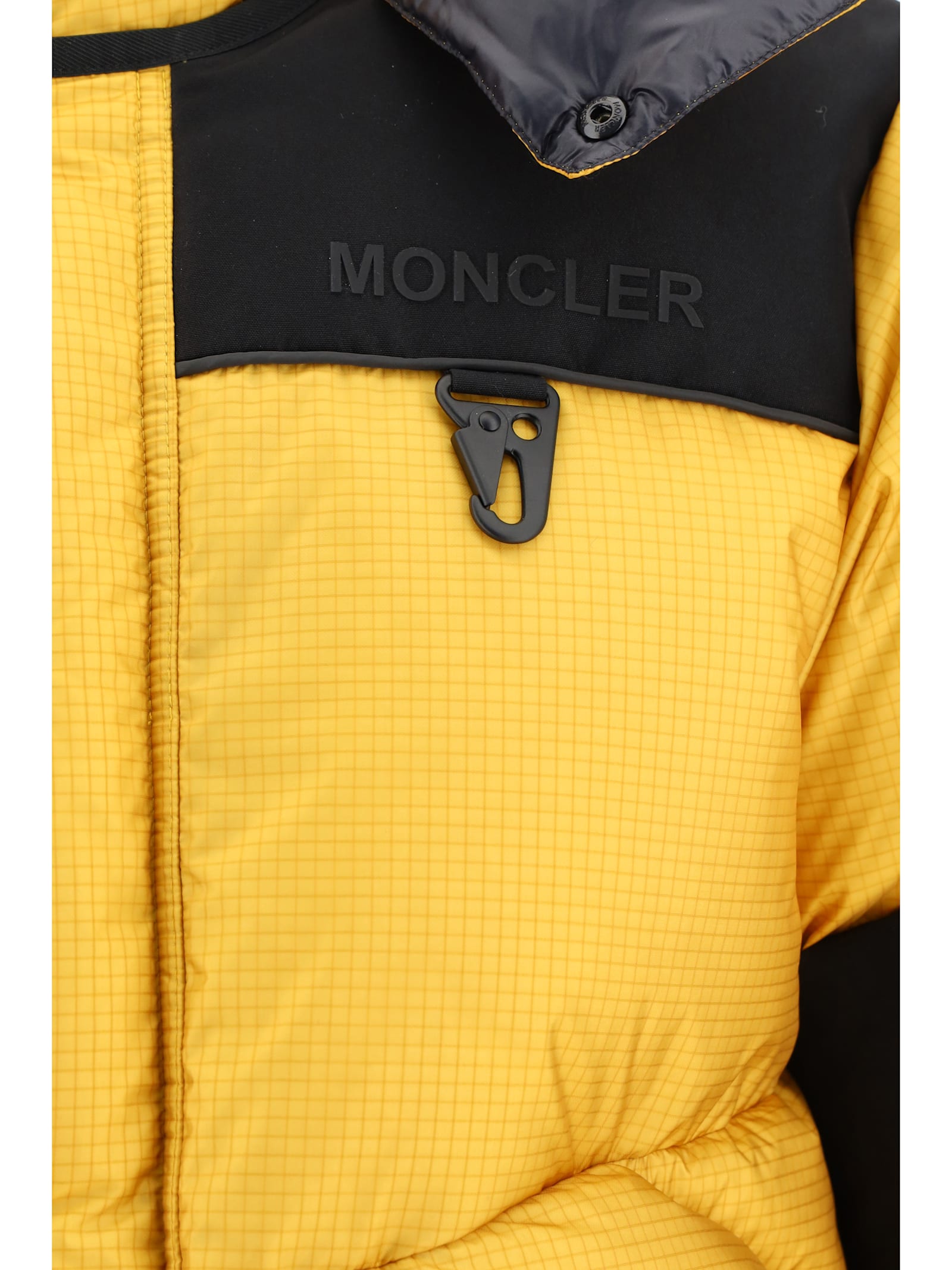 Shop Moncler Albiez Down Jacket In Yellow