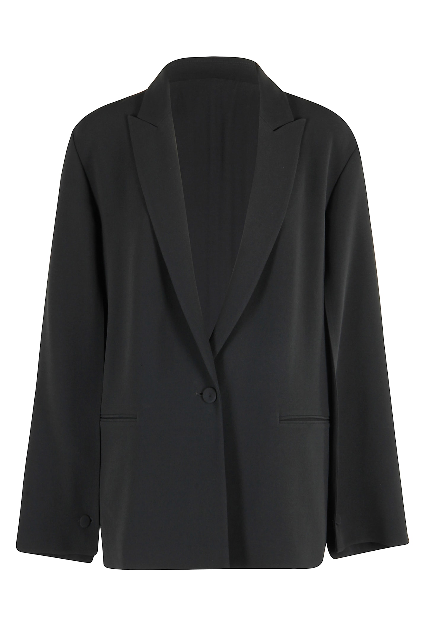 Alberta Ferretti Blazer In Black