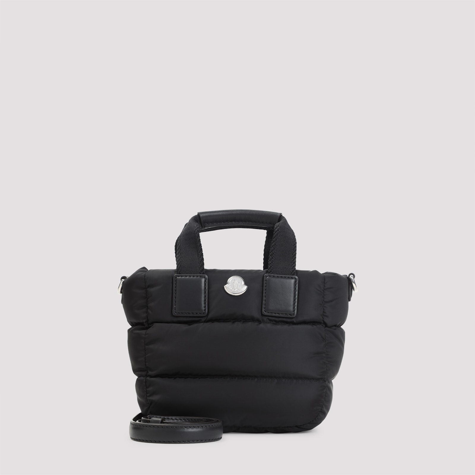 Moncler Micro Caradoc Shoulder Bag In Black