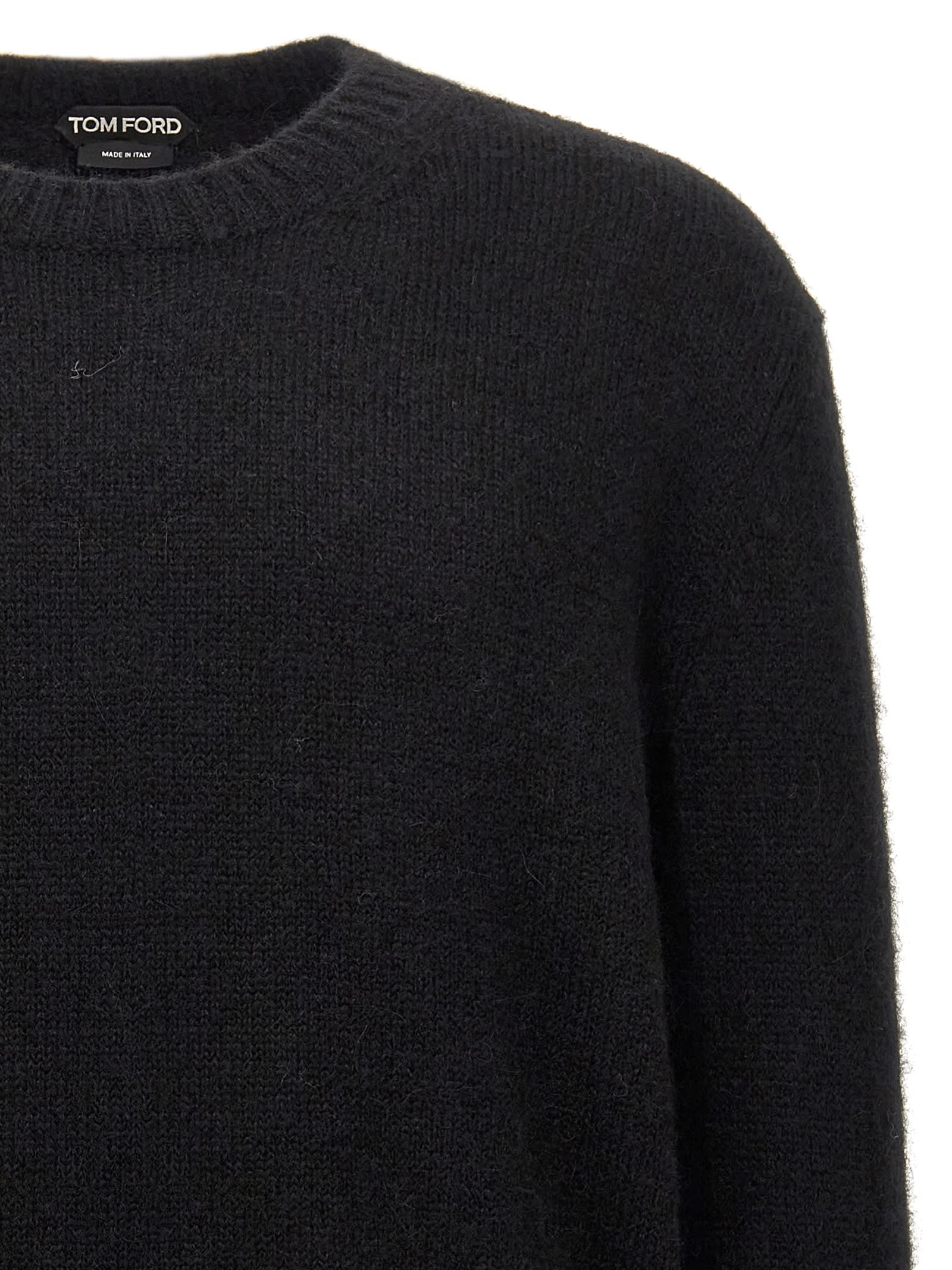 Shop Tom Ford Alpaca Sweater In Black