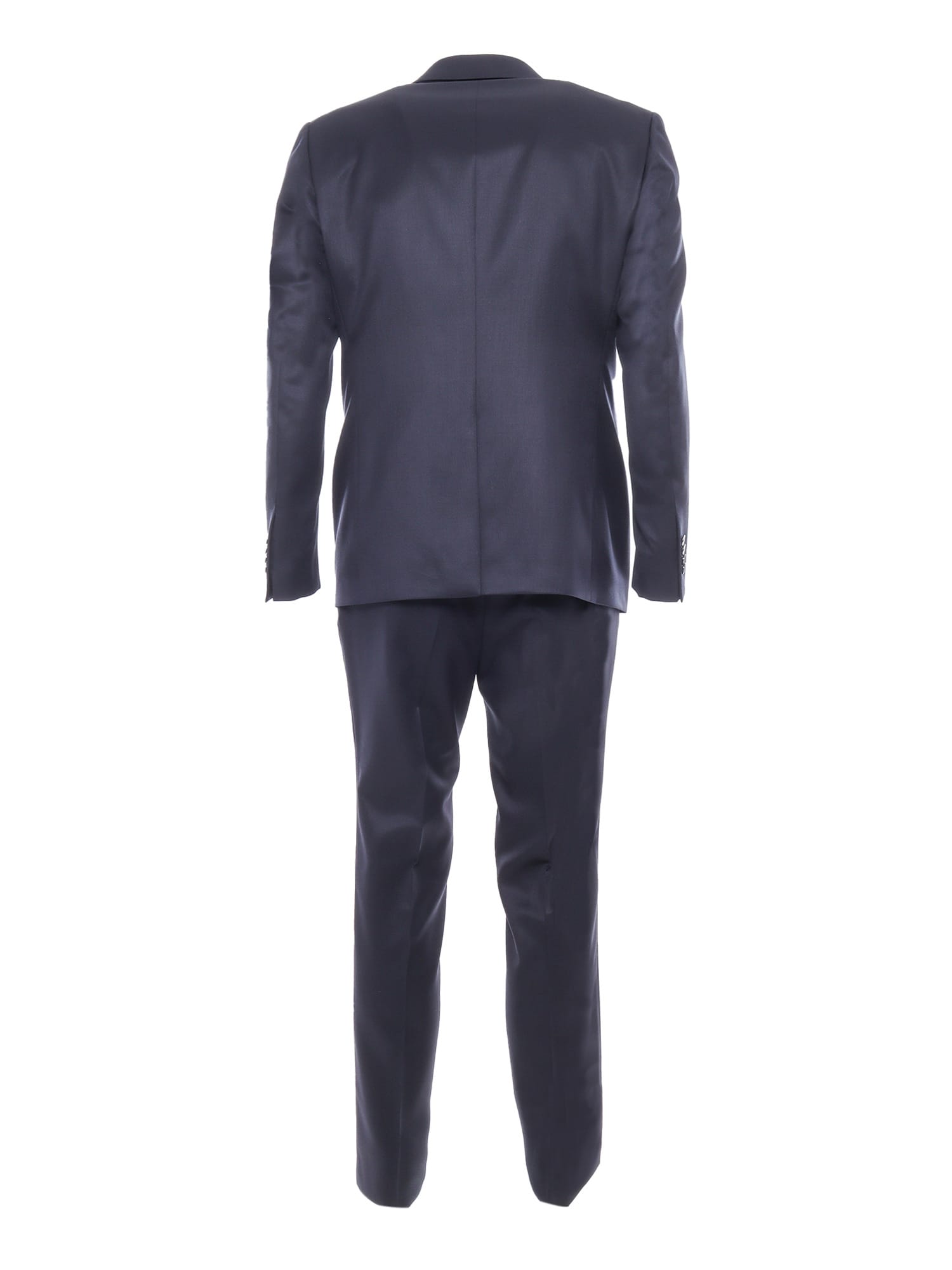 Shop L.b.m 1911 Single-breasted Suit In Blue