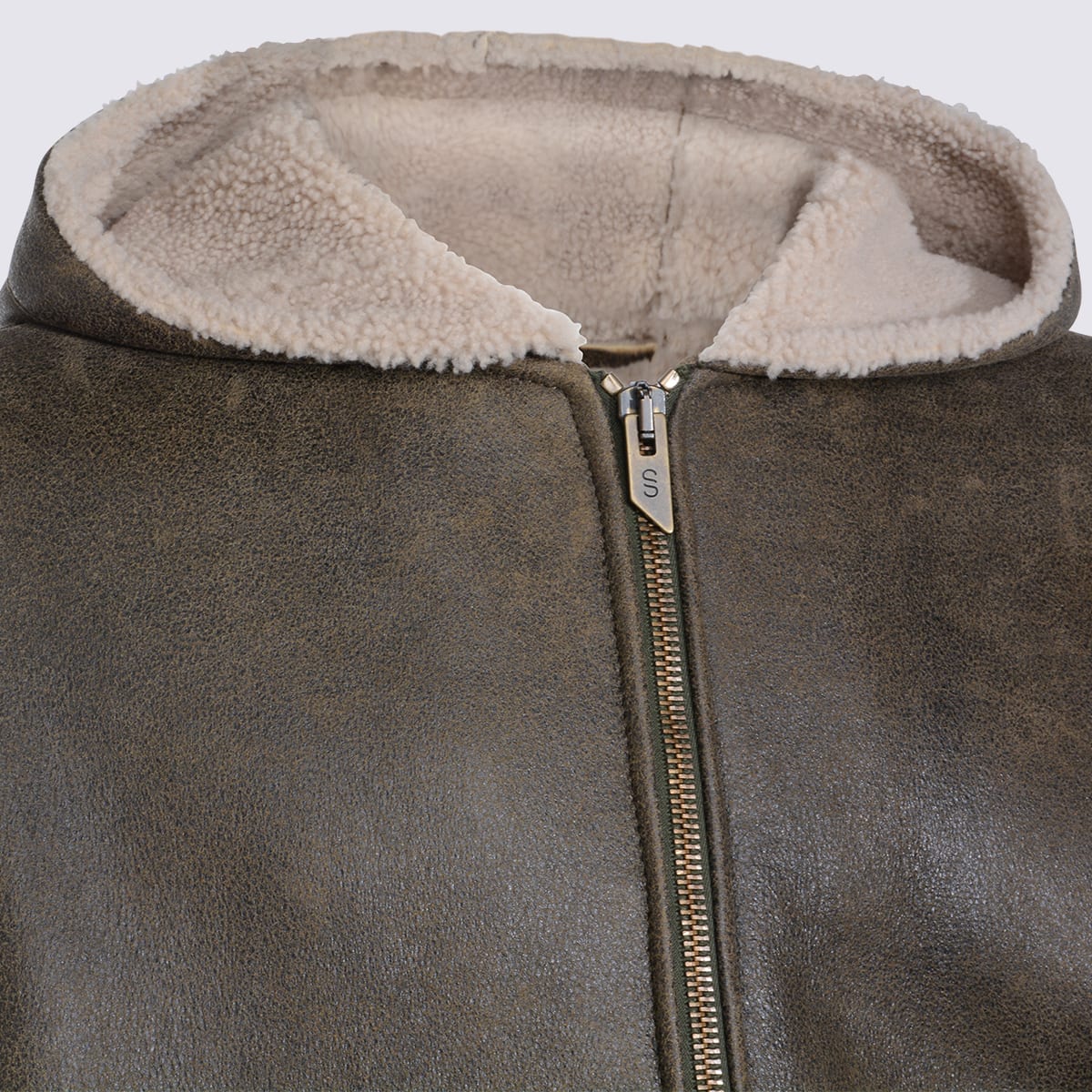 Salvatore Santoro Hooded Zip Leather Jacket In Multi