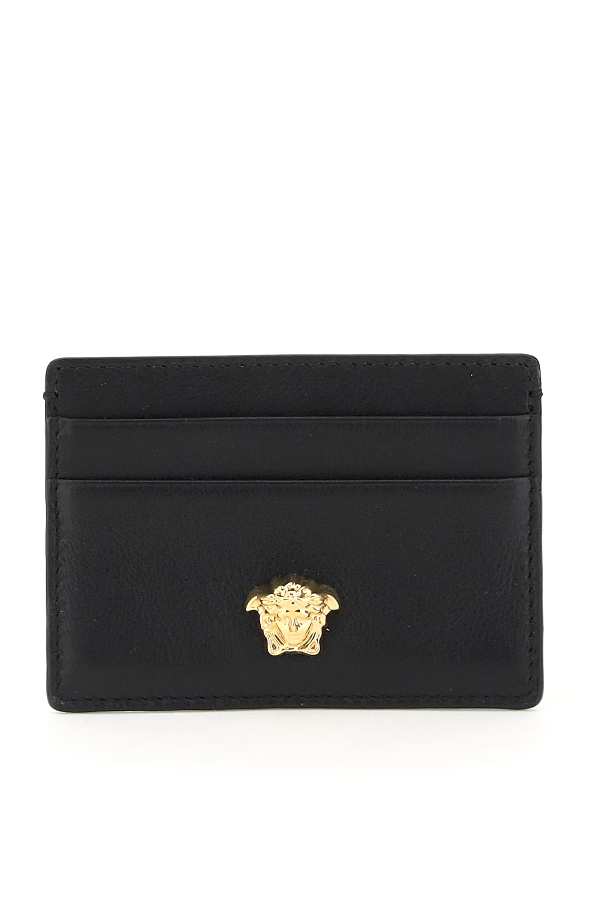 Versace Medusa Card Holder In Nero Oro (black) | ModeSens