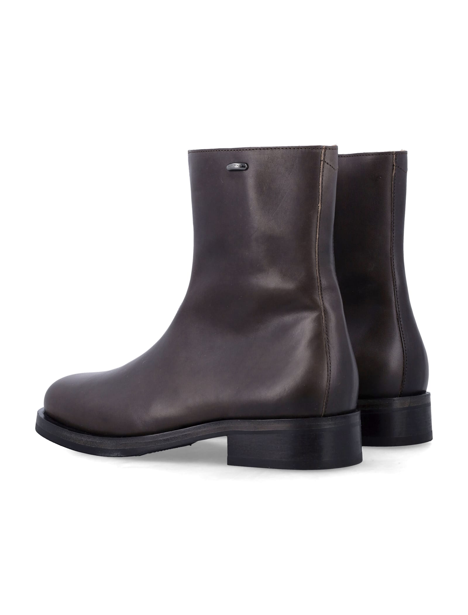 Our Legacy Brown Leather Boots Truck In Brown