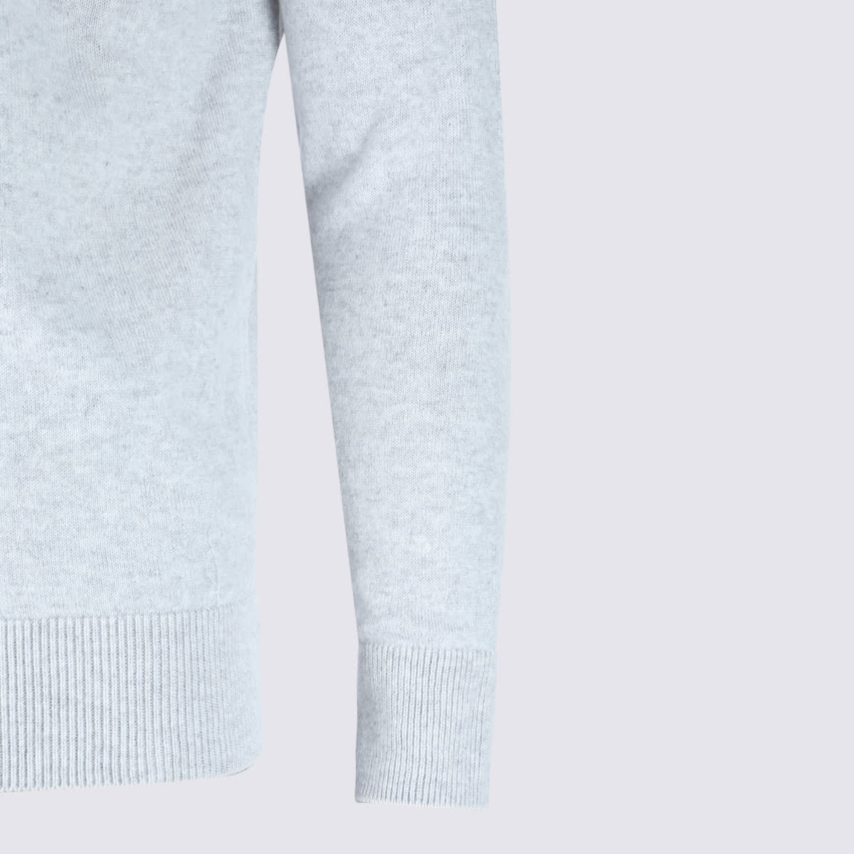 Eleventy White Cashmere Zipped Sweater In White