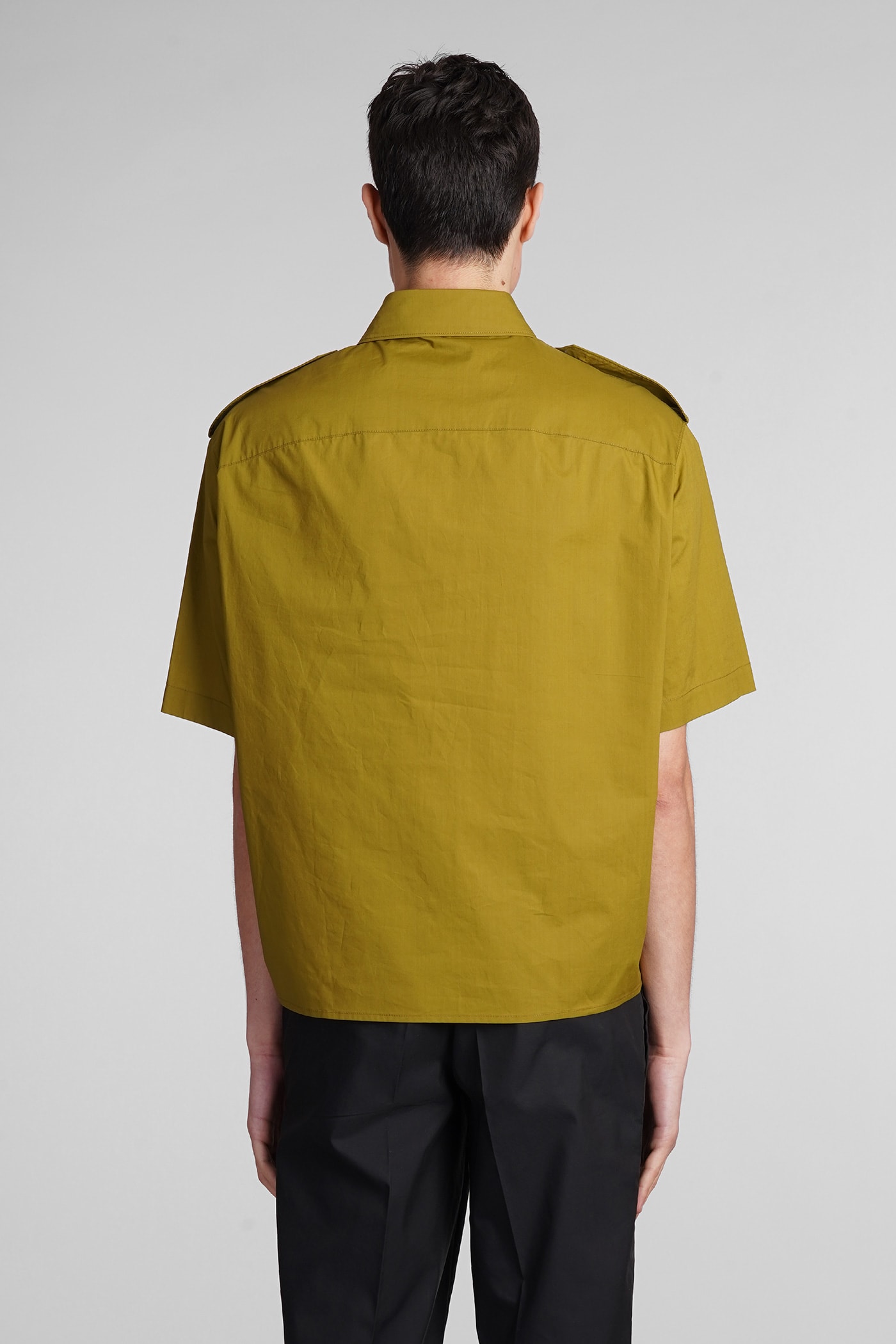 Shop Neil Barrett Shirt In Green Cotton