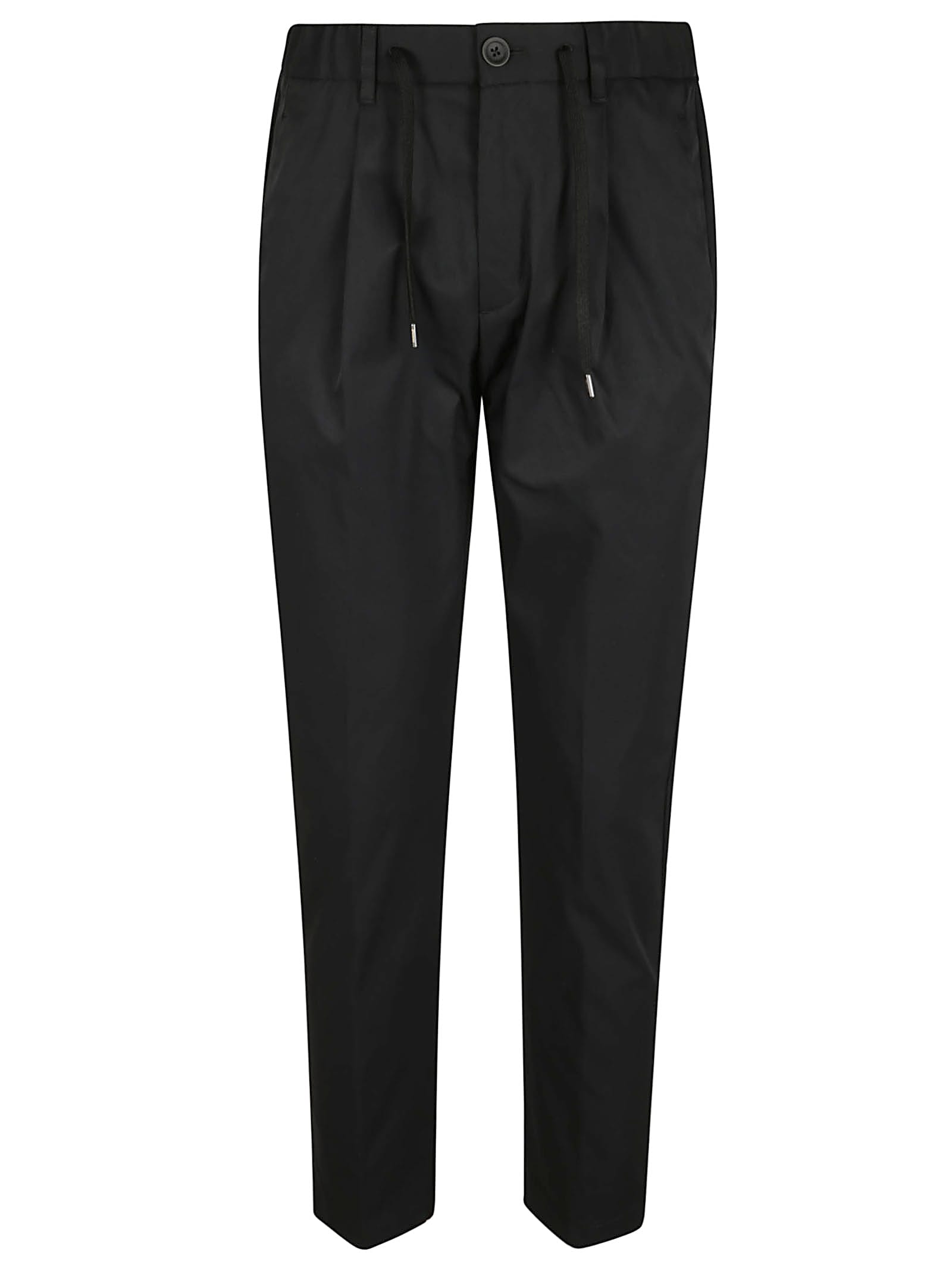 Herno Cotton Feel Trousers In Black