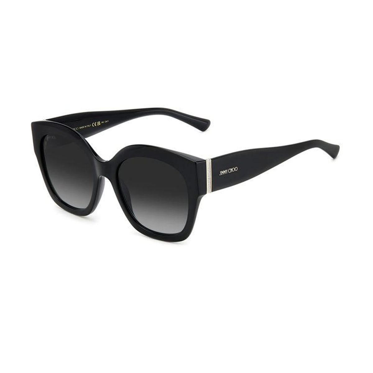 Jimmy Choo Jc Leela/s 807/9o Black Sunglasses In Nero