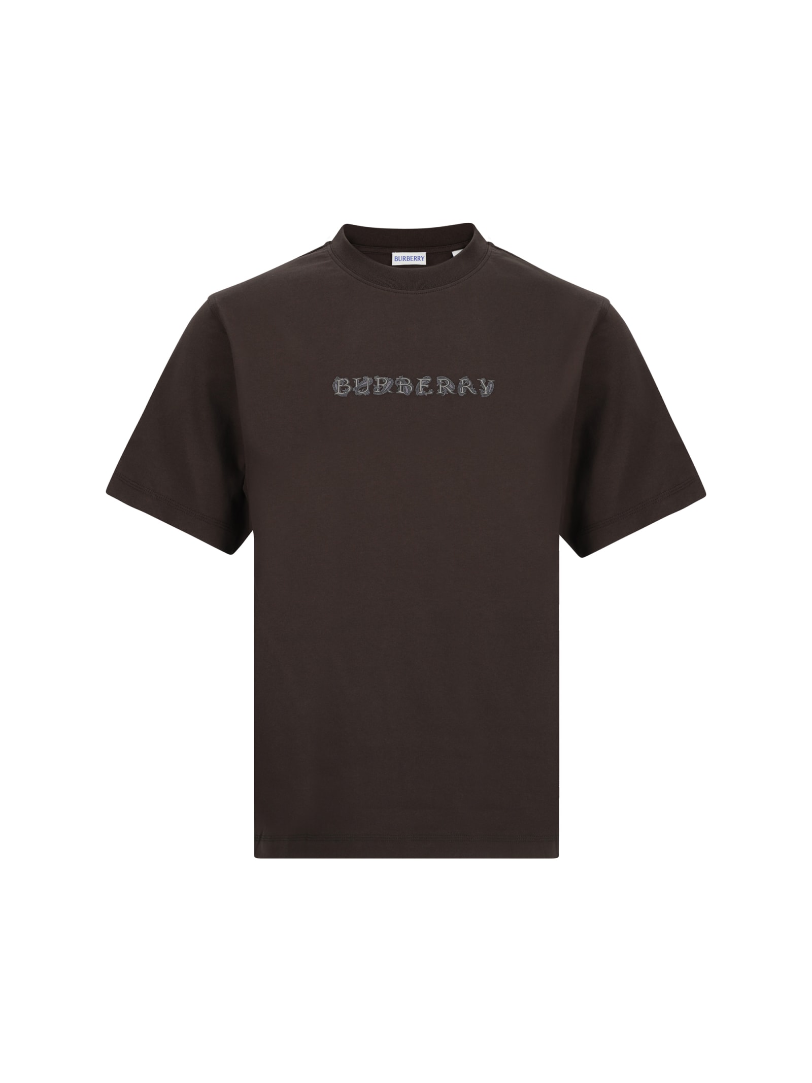 Shop Burberry T-shirt In Shadow