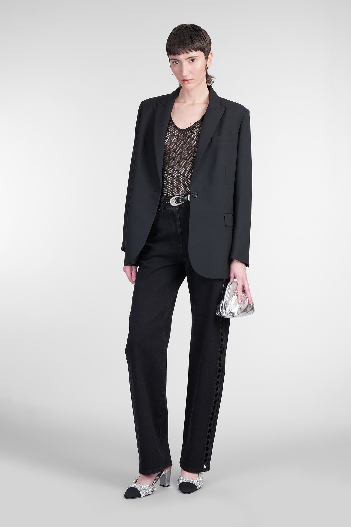 Iro Irasi Jeans In Black Cotton