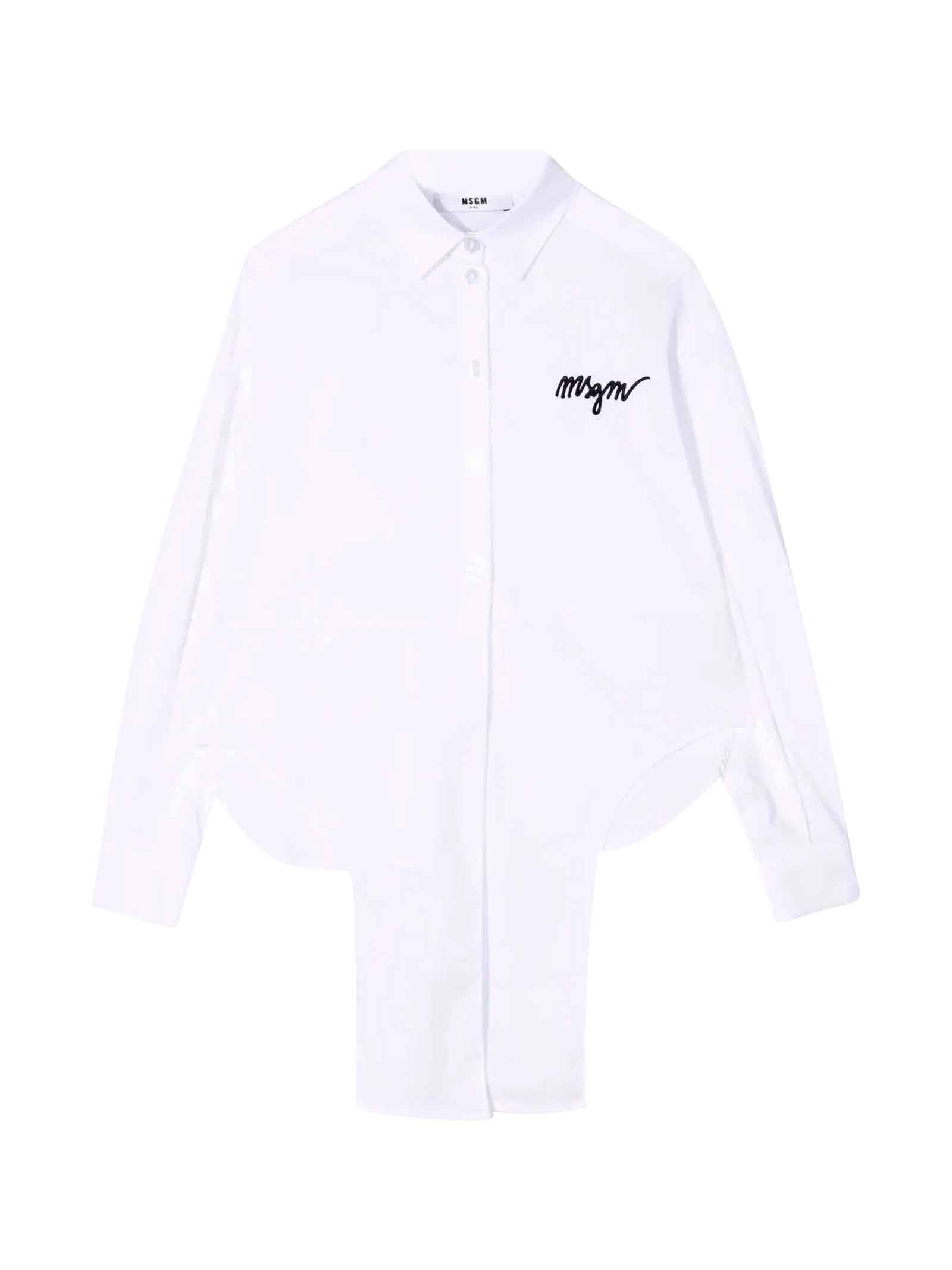 MSGM Boy White Shirt