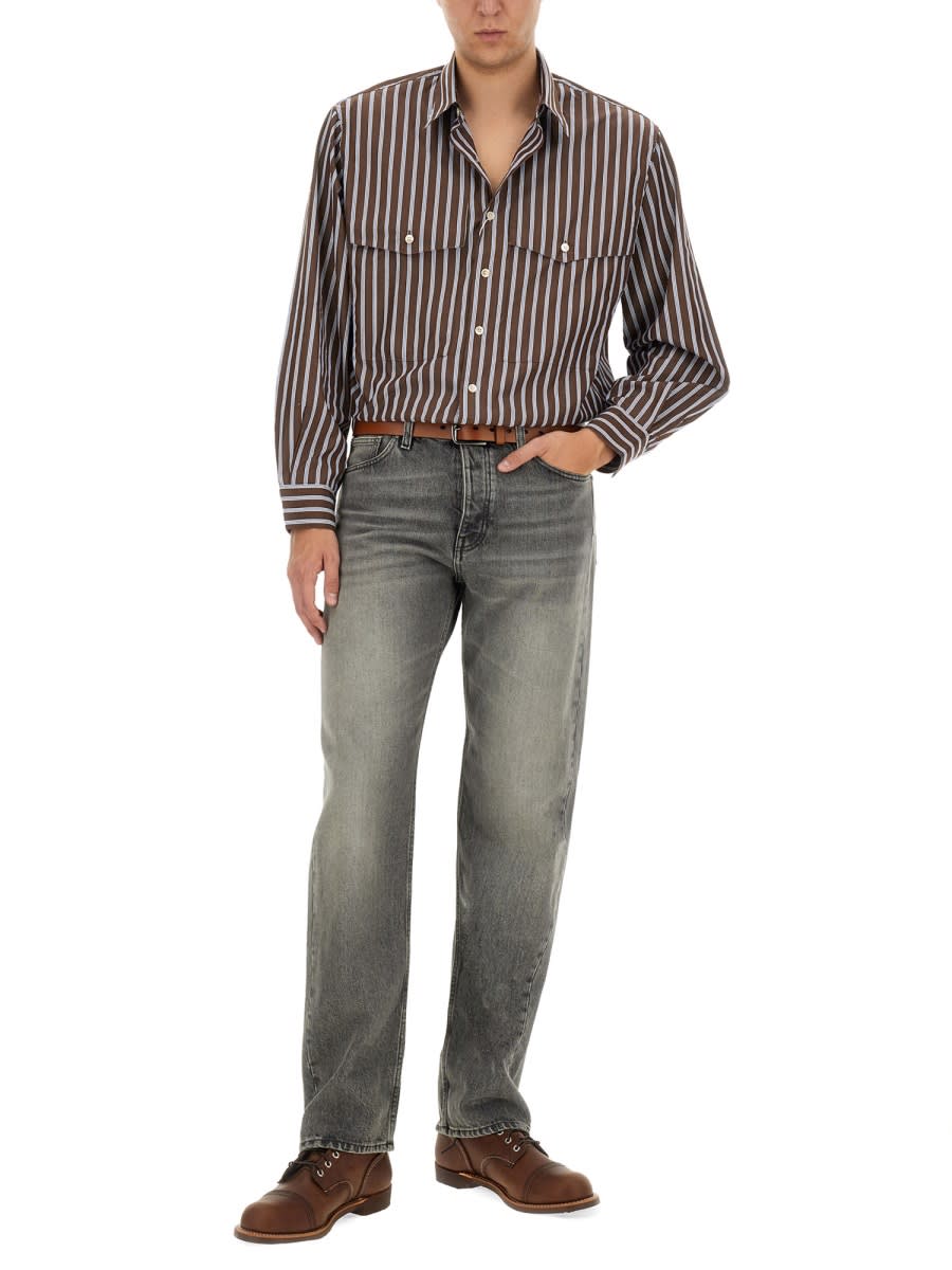Sunflower Long-sleeved Shirt In Brown