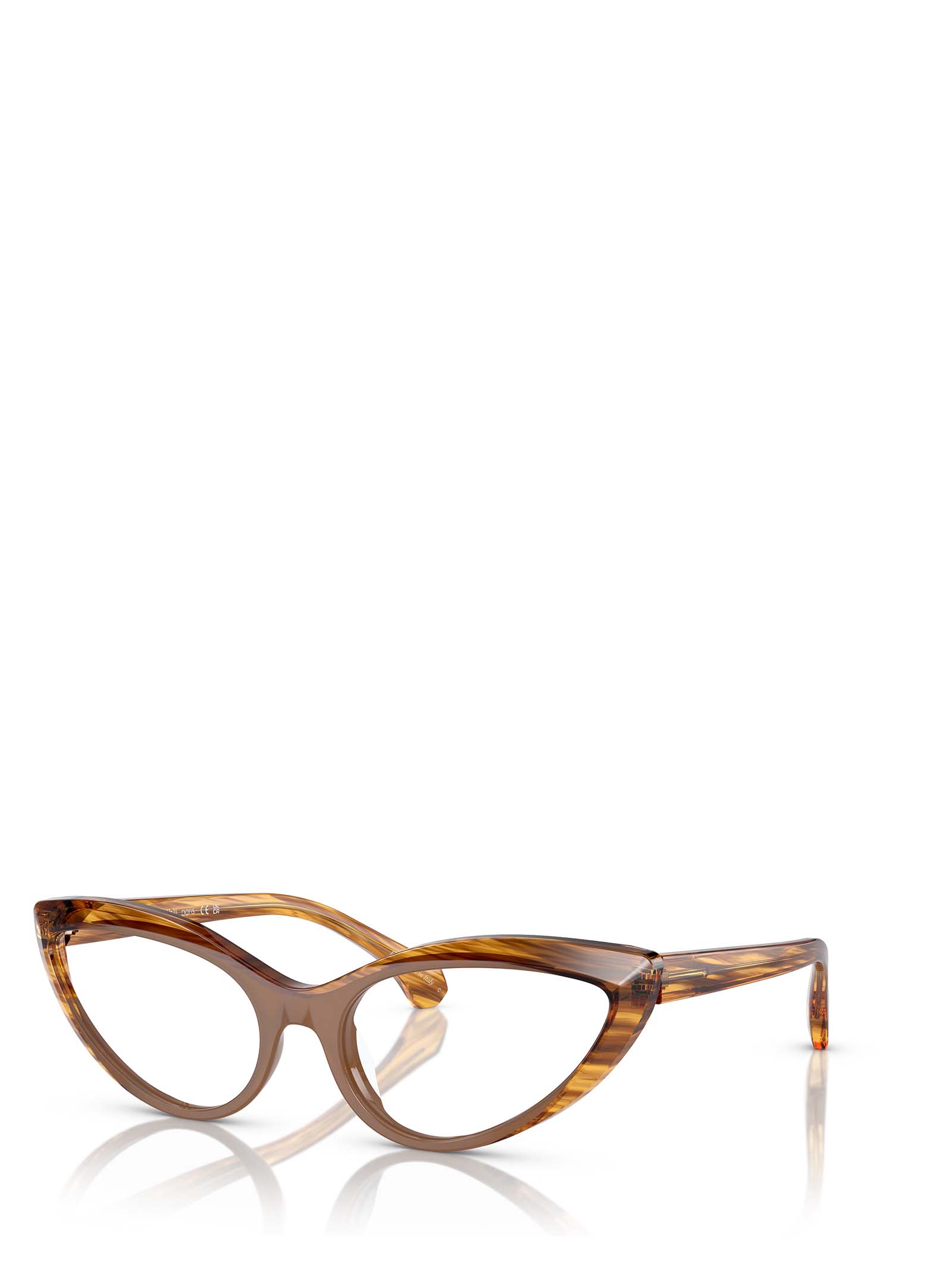 Shop Alain Mikli A03503 Opal Brown/striped Havana Glasses