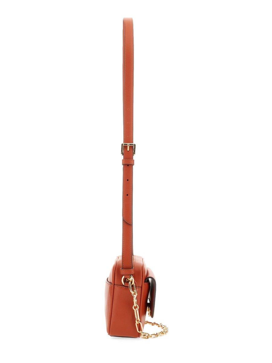 Shop Michael Michael Kors Parker Medium Crossbody Bag In Orange