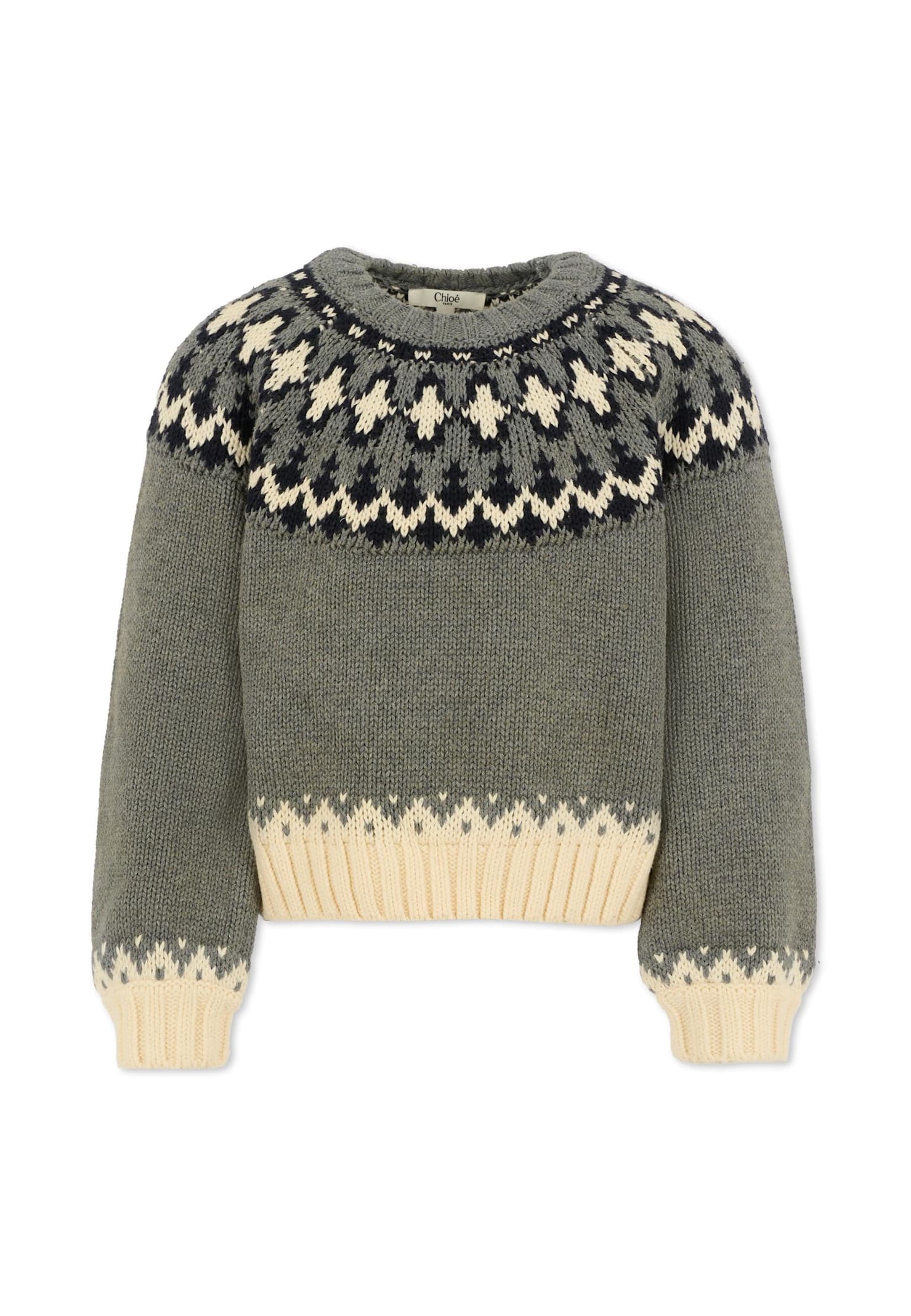 Chloé Sweater  Kids Color Grey In Multi
