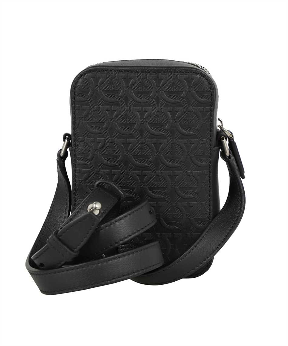 Shop Ferragamo Leather Crossbody Bag In Black