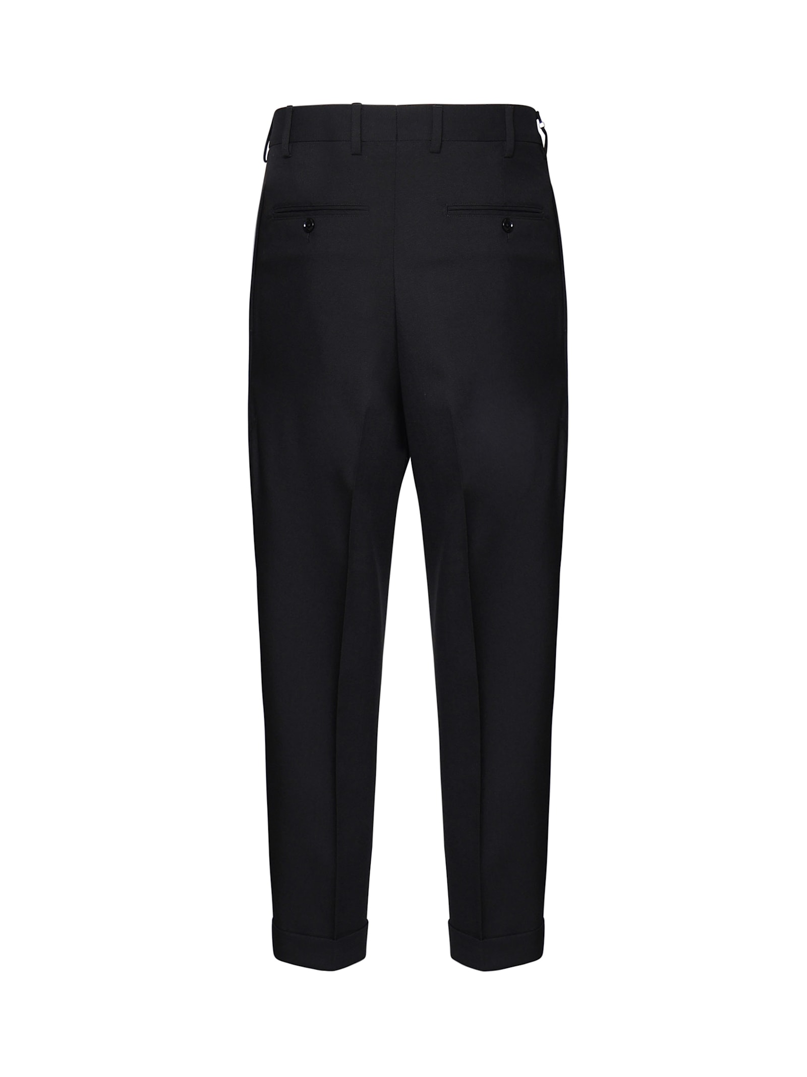 Be Able Pure Virgin Wool Trousers In Black