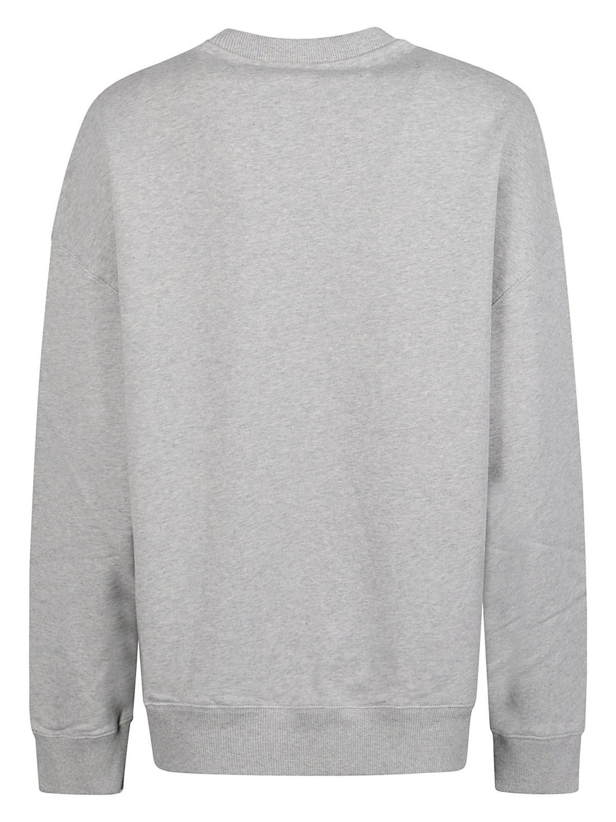 Shop Stella Mccartney Logo Printed Crewneck Sweatshirt In Grey