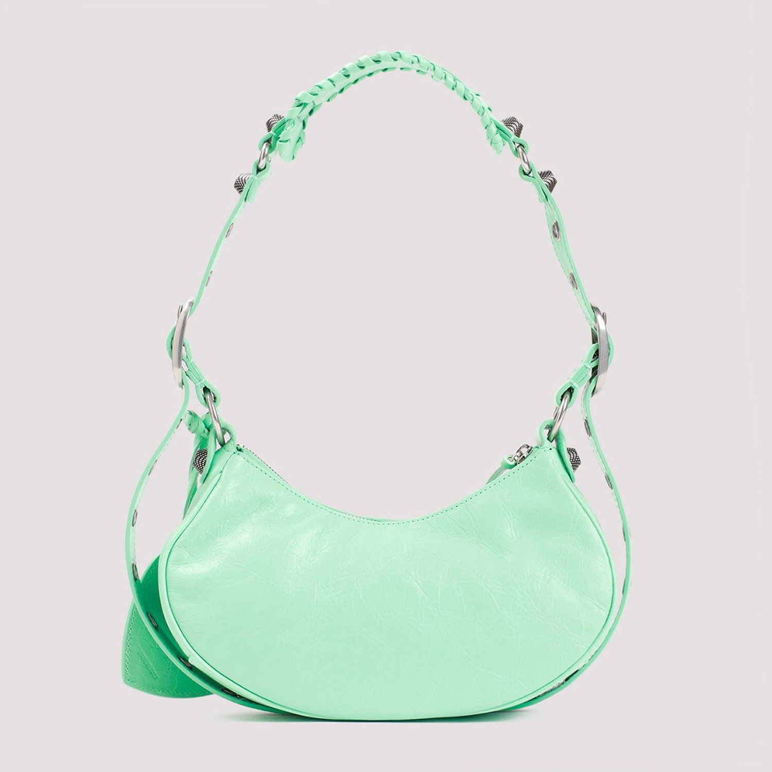 Shop Balenciaga Le Cagole Xs Shoulder Bag In Mint Green