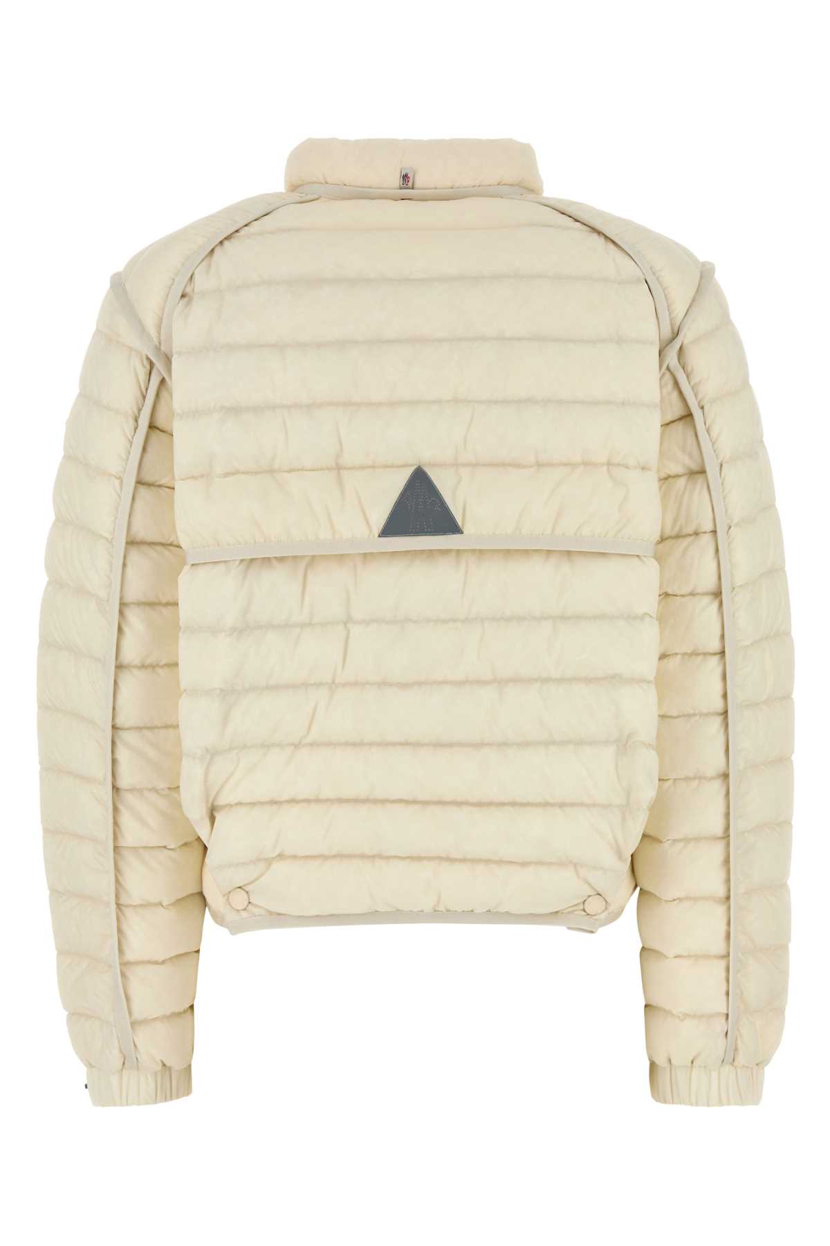 Moncler Ivory Nylon Madulain Down Jacket In 04a