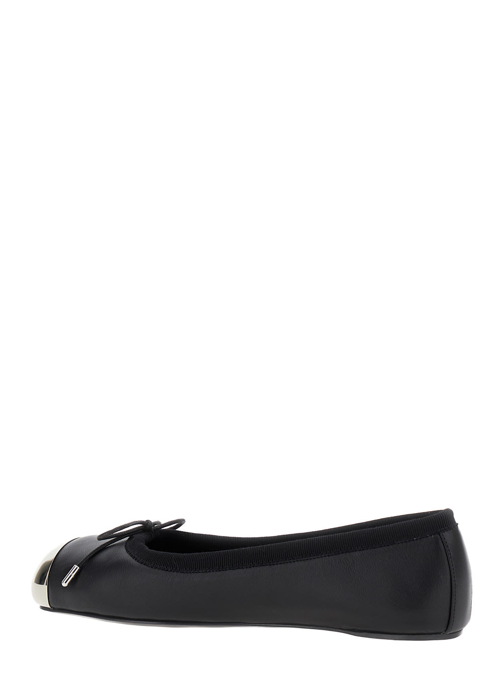 Shop Alexander Mcqueen Ballet Shoes In Nero E Argento