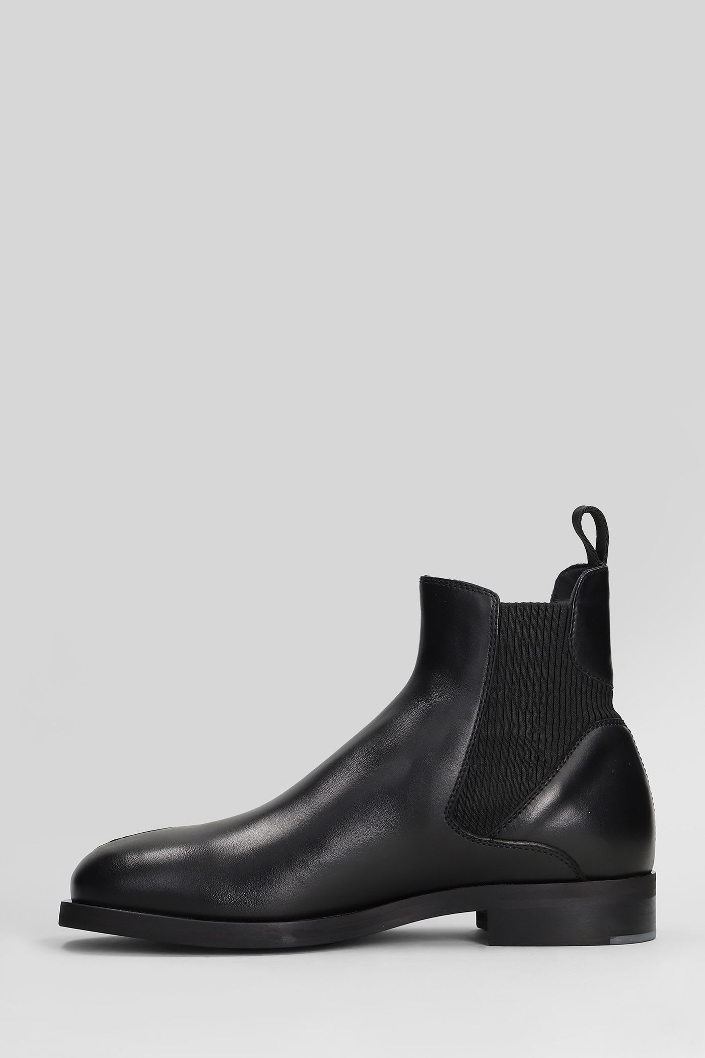 J.l-a.l Perlin Boot Ankle Boots In Black Leather In Black
