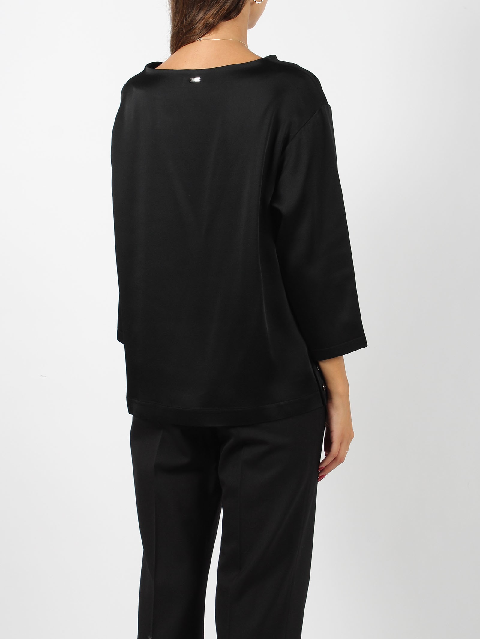 Shop Herno Light Blouse In Nero