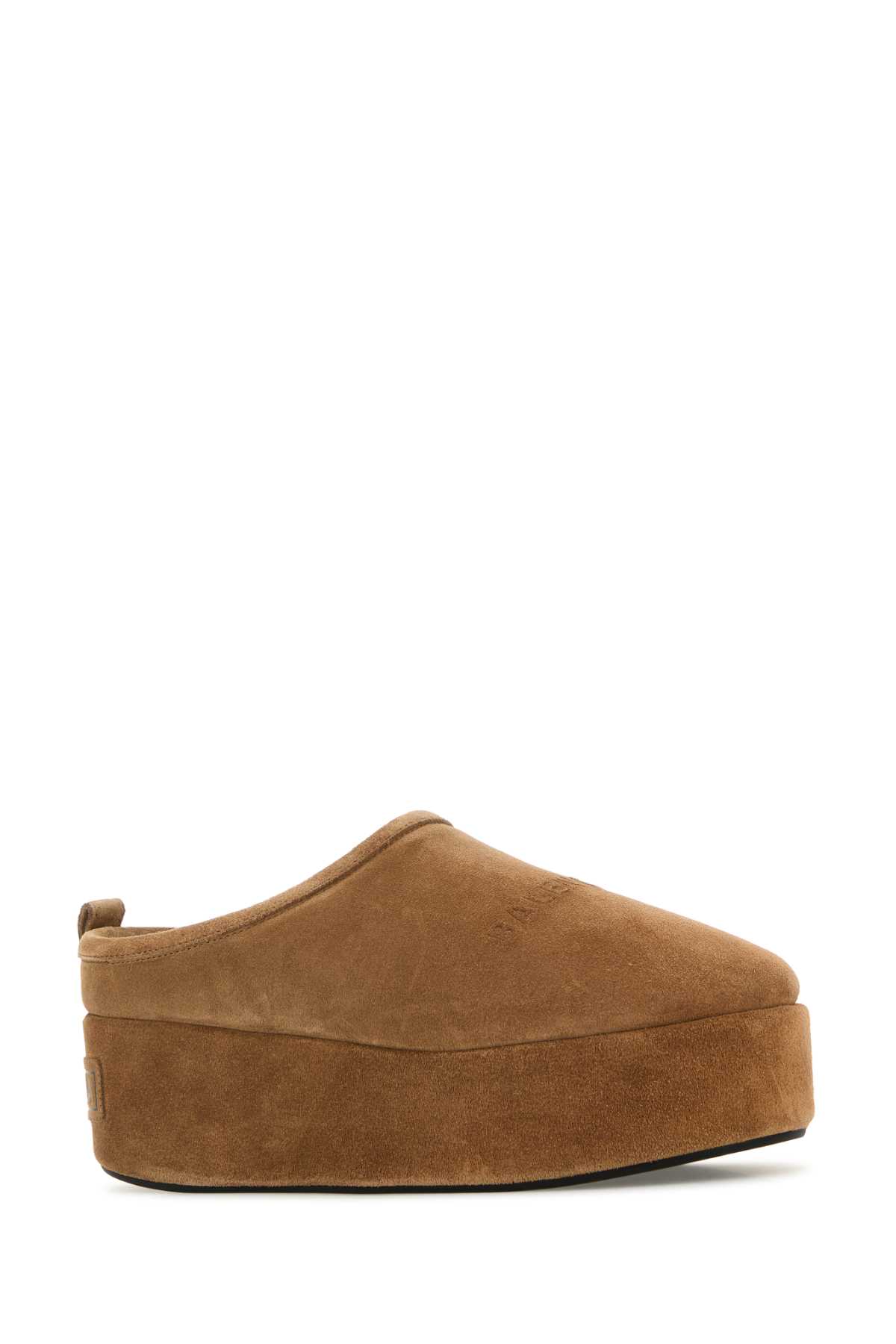 Balenciaga Women Camel Alaska Soft Platform Mules In Multi