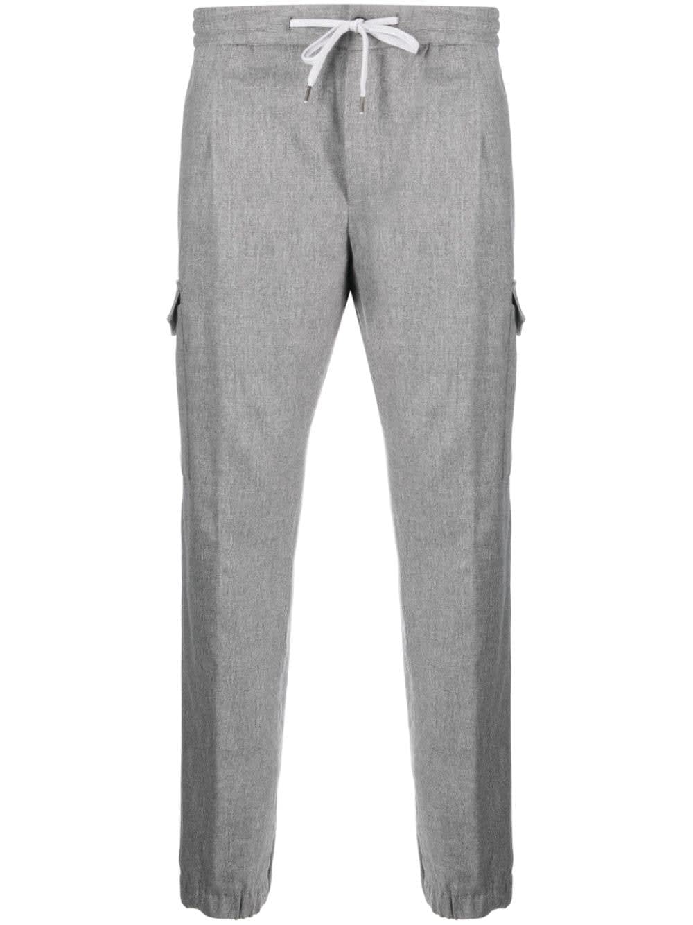 Shop Pt01 Soft Cargo Trousers In Medium Grey