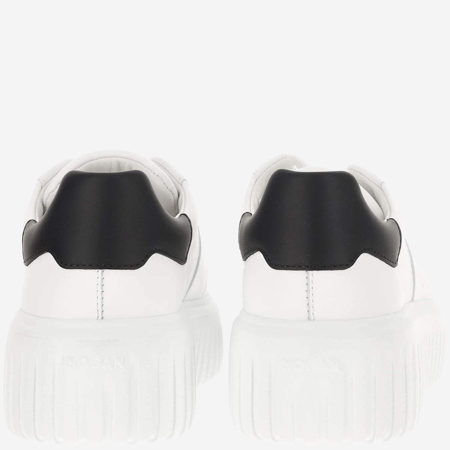 Hogan H645 Leather Sneakers In White