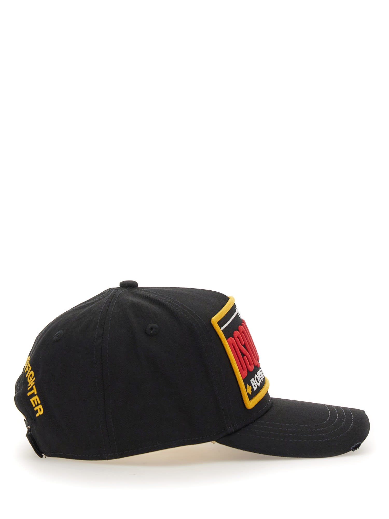 Dsquared2 Baseball Cap With Logo Patch In Black
