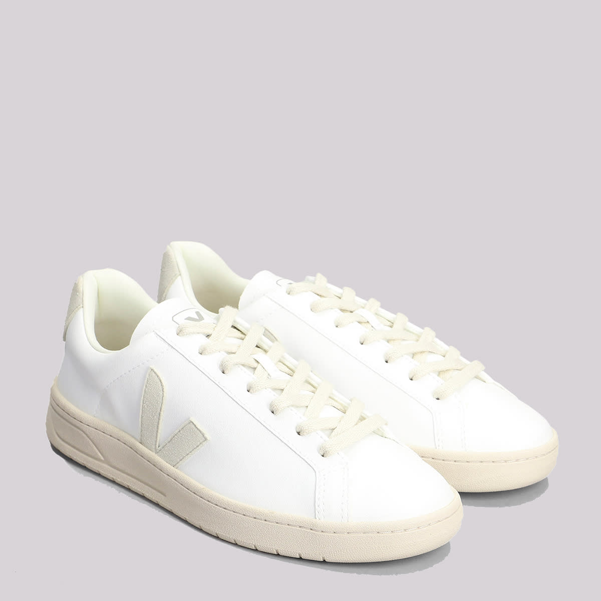 Shop Veja White Leather Sneakers In White_natural