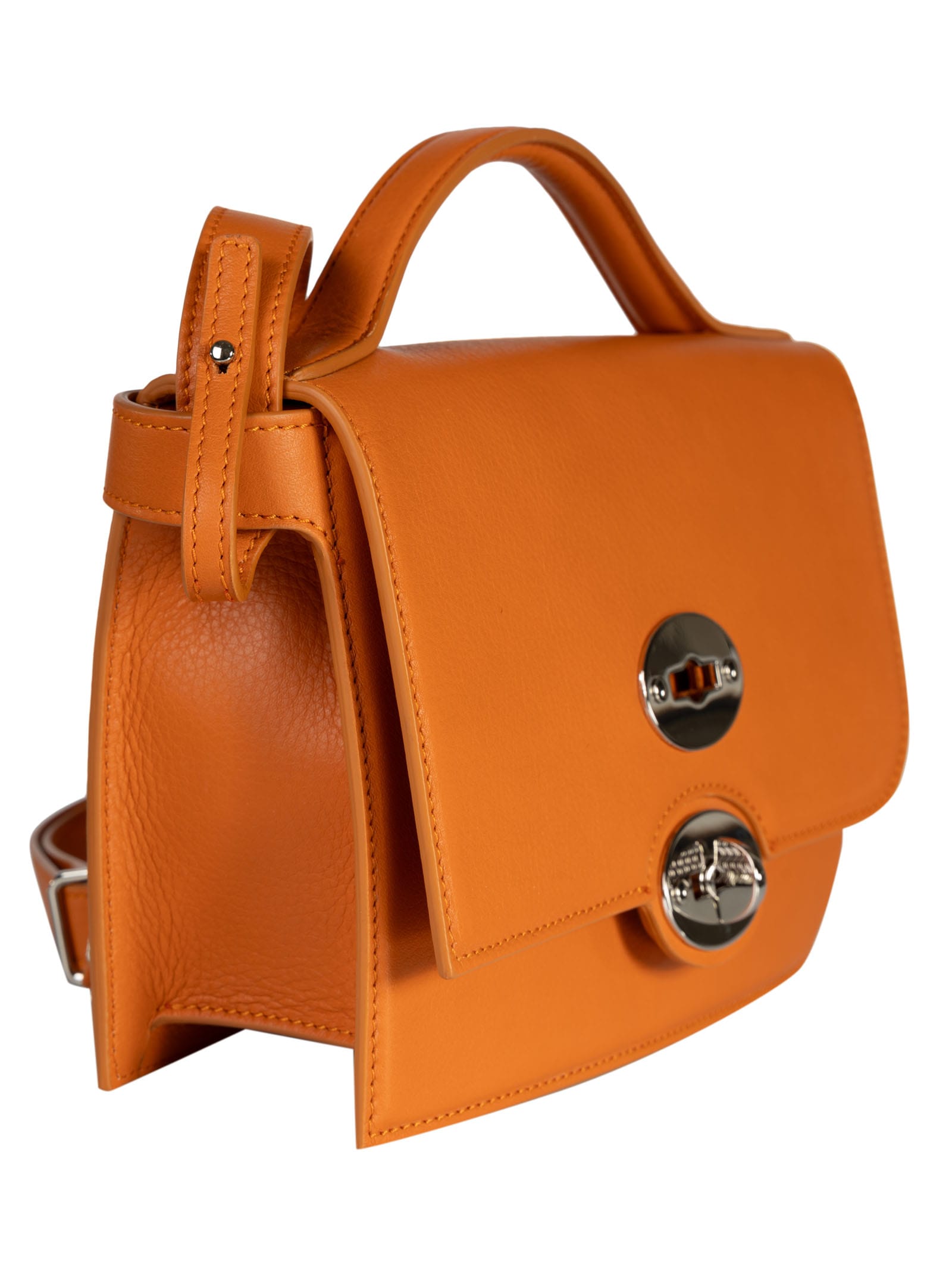 Shop Zanellato Ella Knot Shoulder Bag In Orange