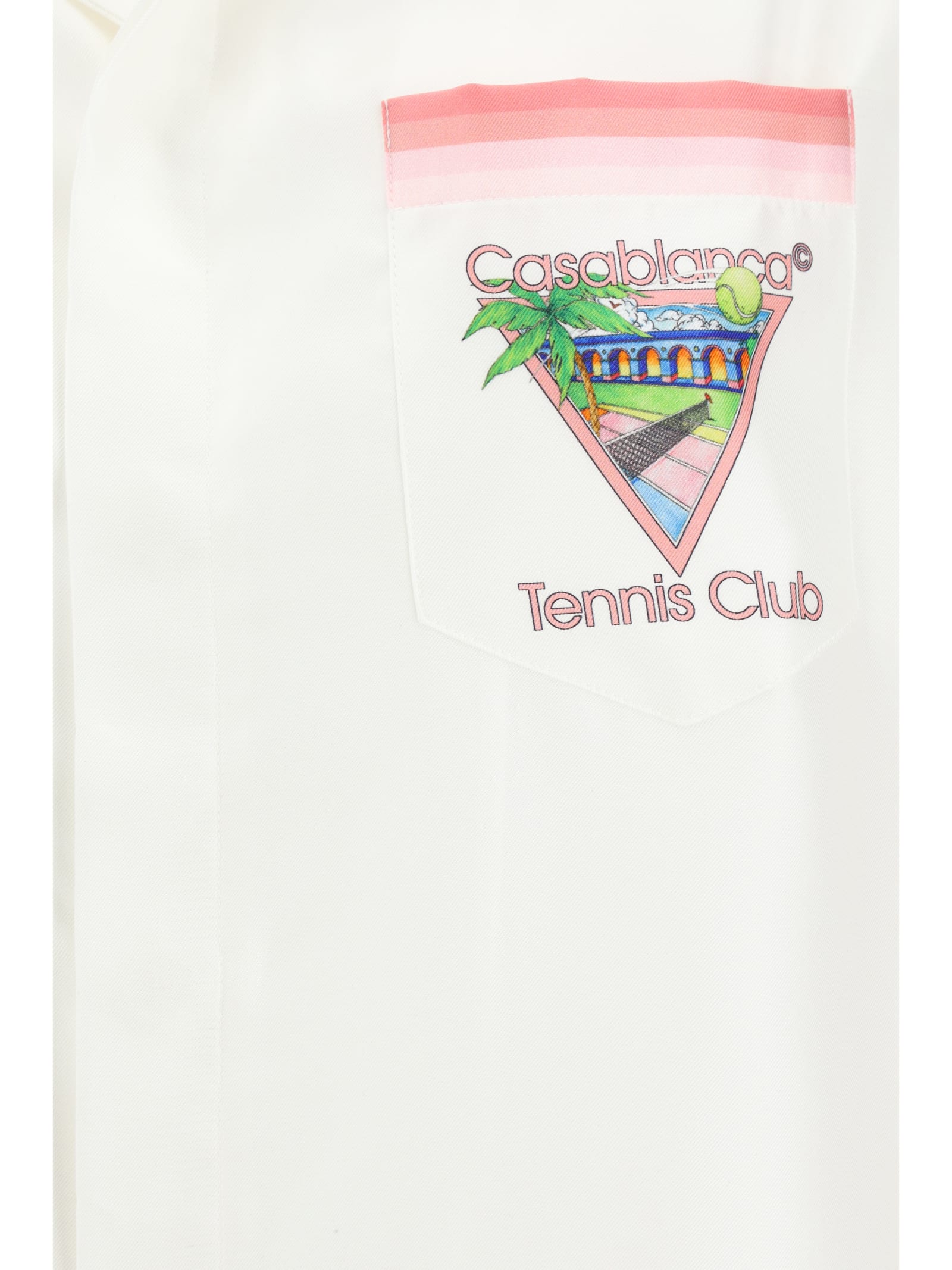 Shop Casablanca Shirt In Tennis Club Icon