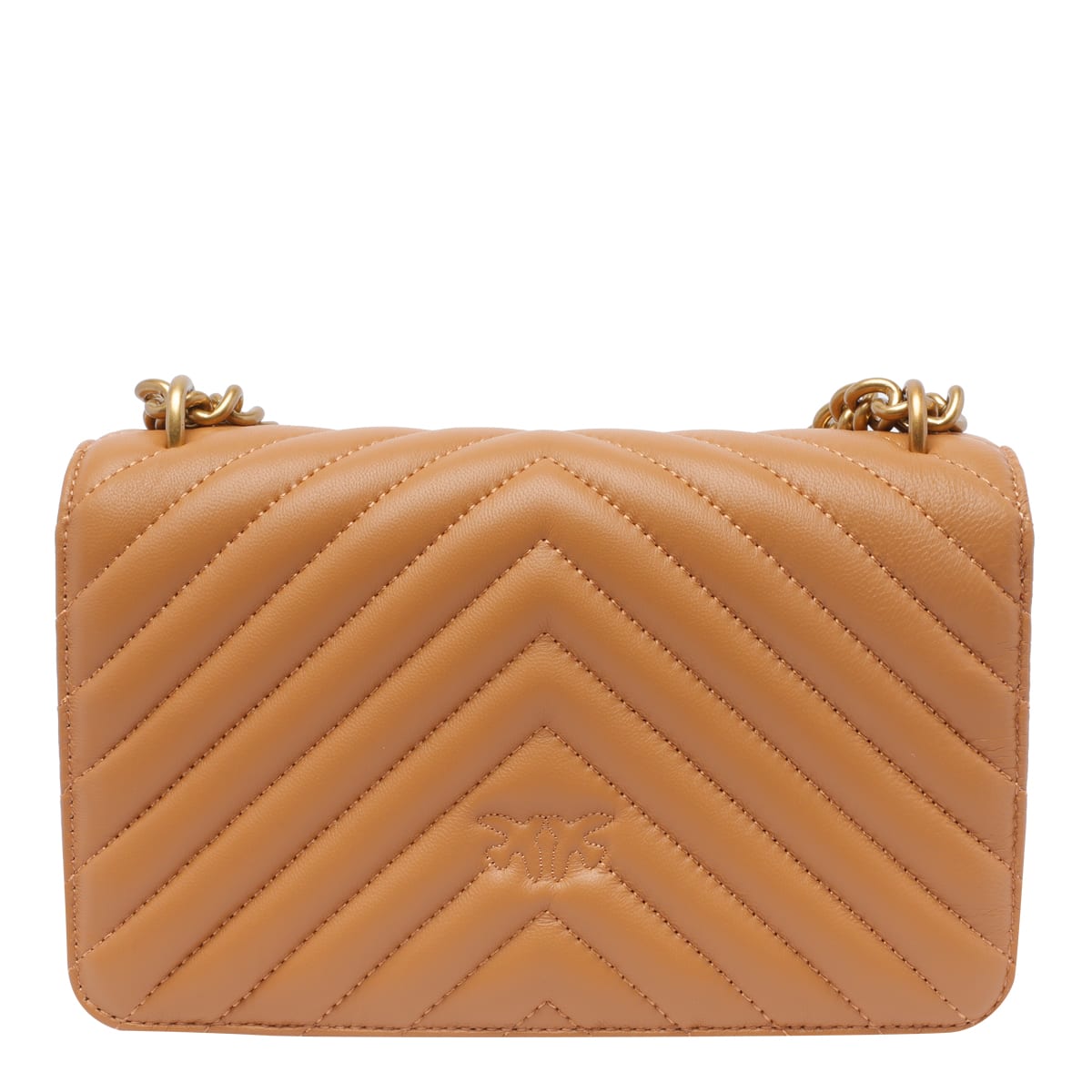 Shop Pinko Mini Crossbody Bag In Brown